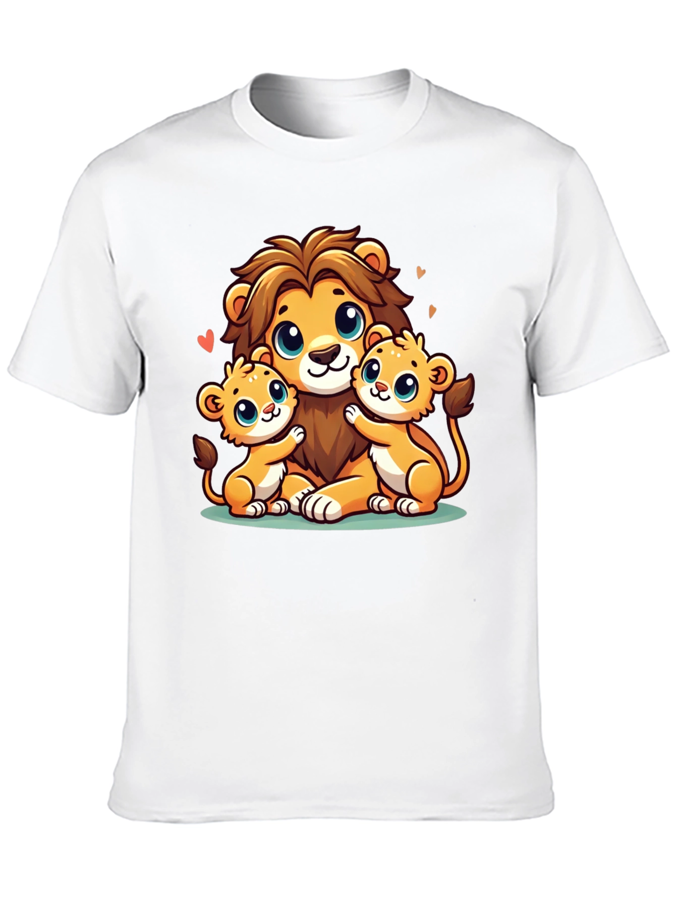 Cute Lion Family Graphic Tee