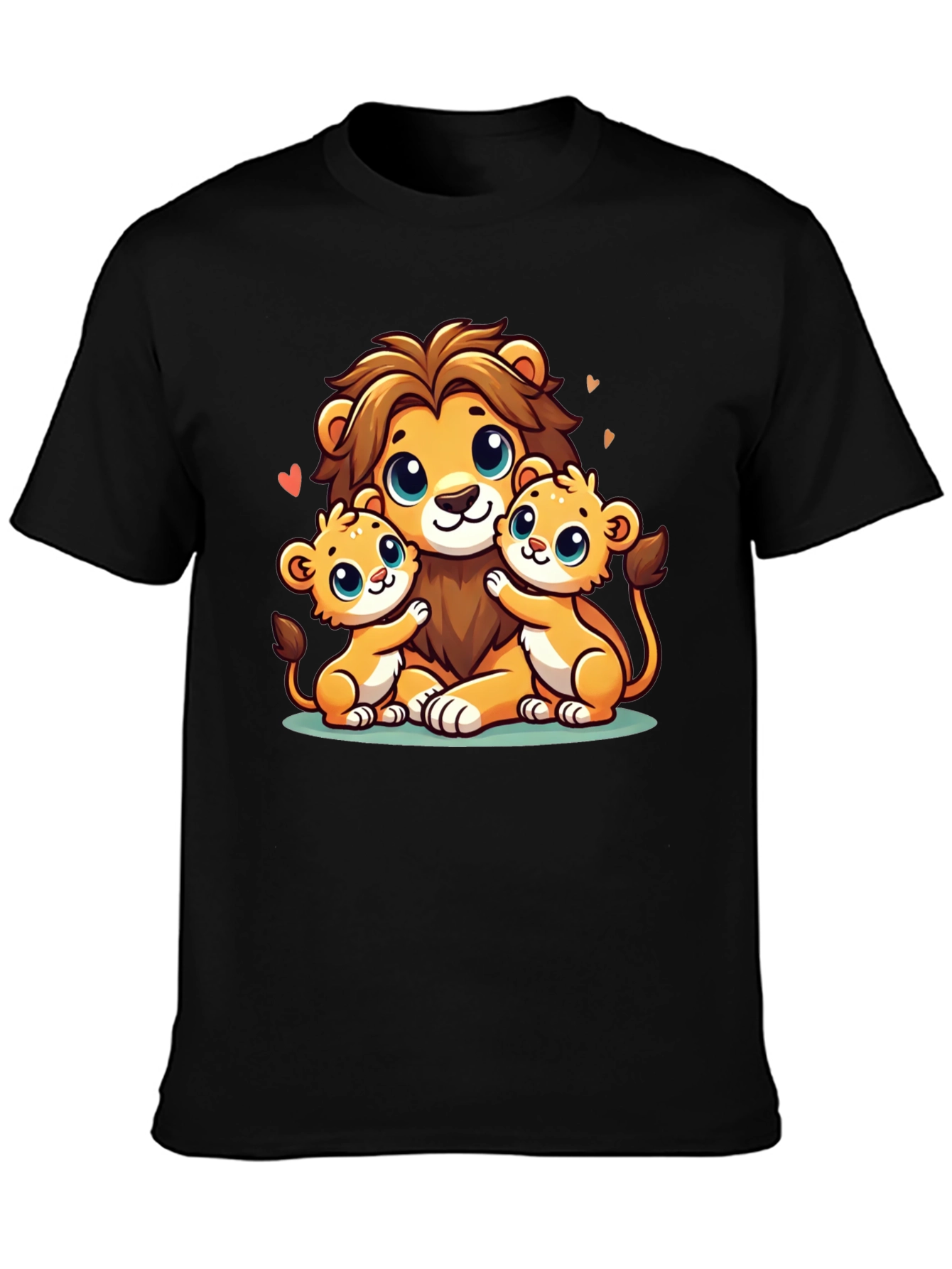 Cute Lion Family Graphic Tee