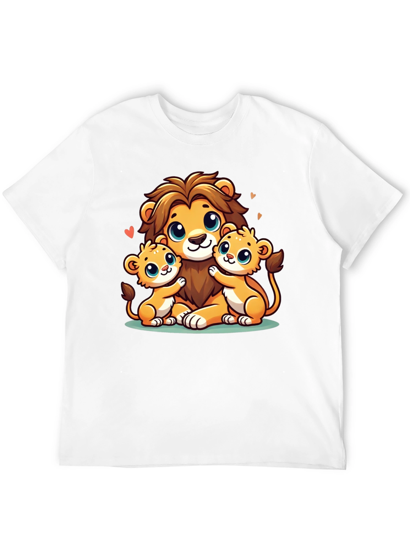 Cute Lion Family Graphic Tee