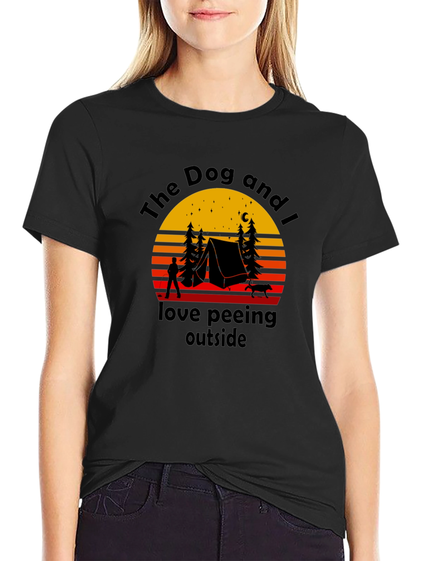 The Dog and I Camping Graphic Tee