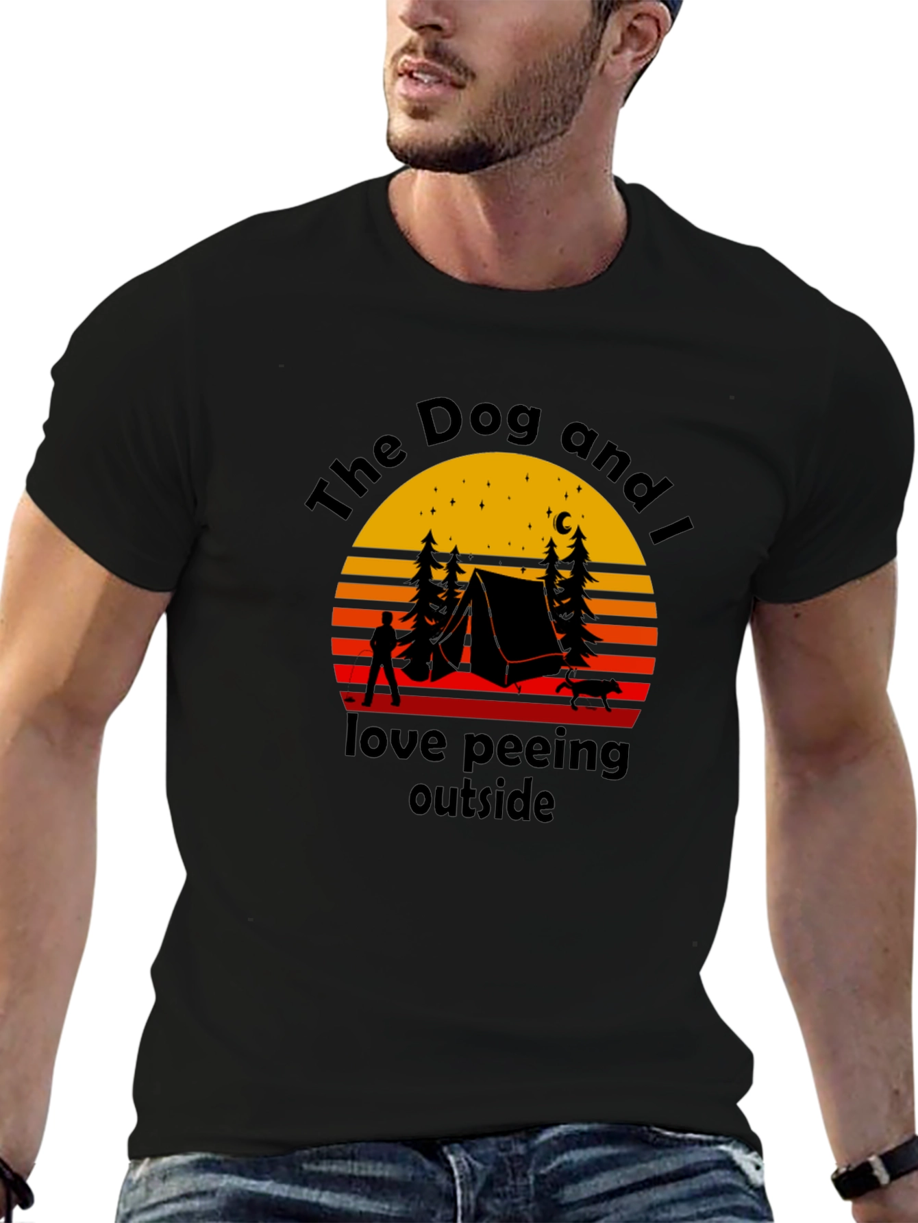 The Dog and I Camping Graphic Tee