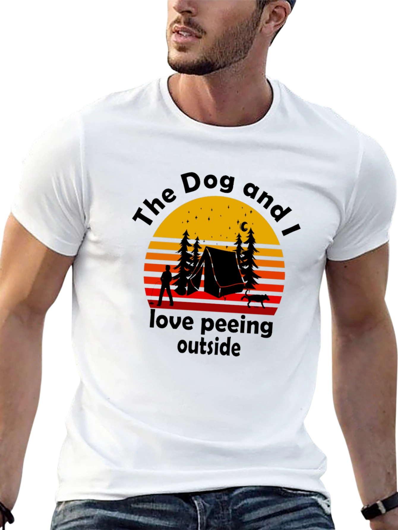 The Dog and I Camping Graphic Tee
