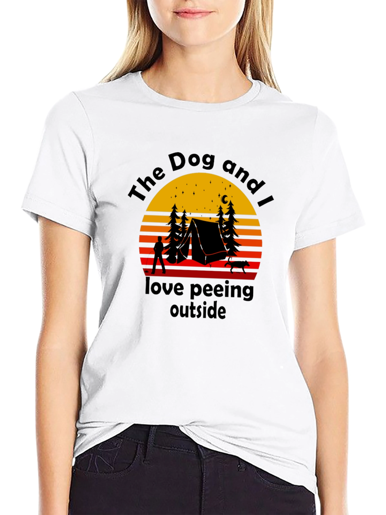 The Dog and I Camping Graphic Tee