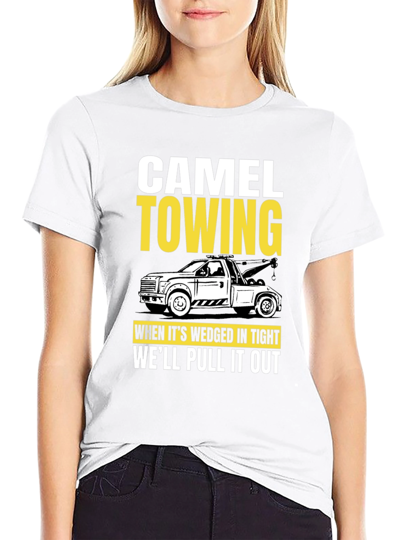Camel Towing Funny Graphic Tee Shirt