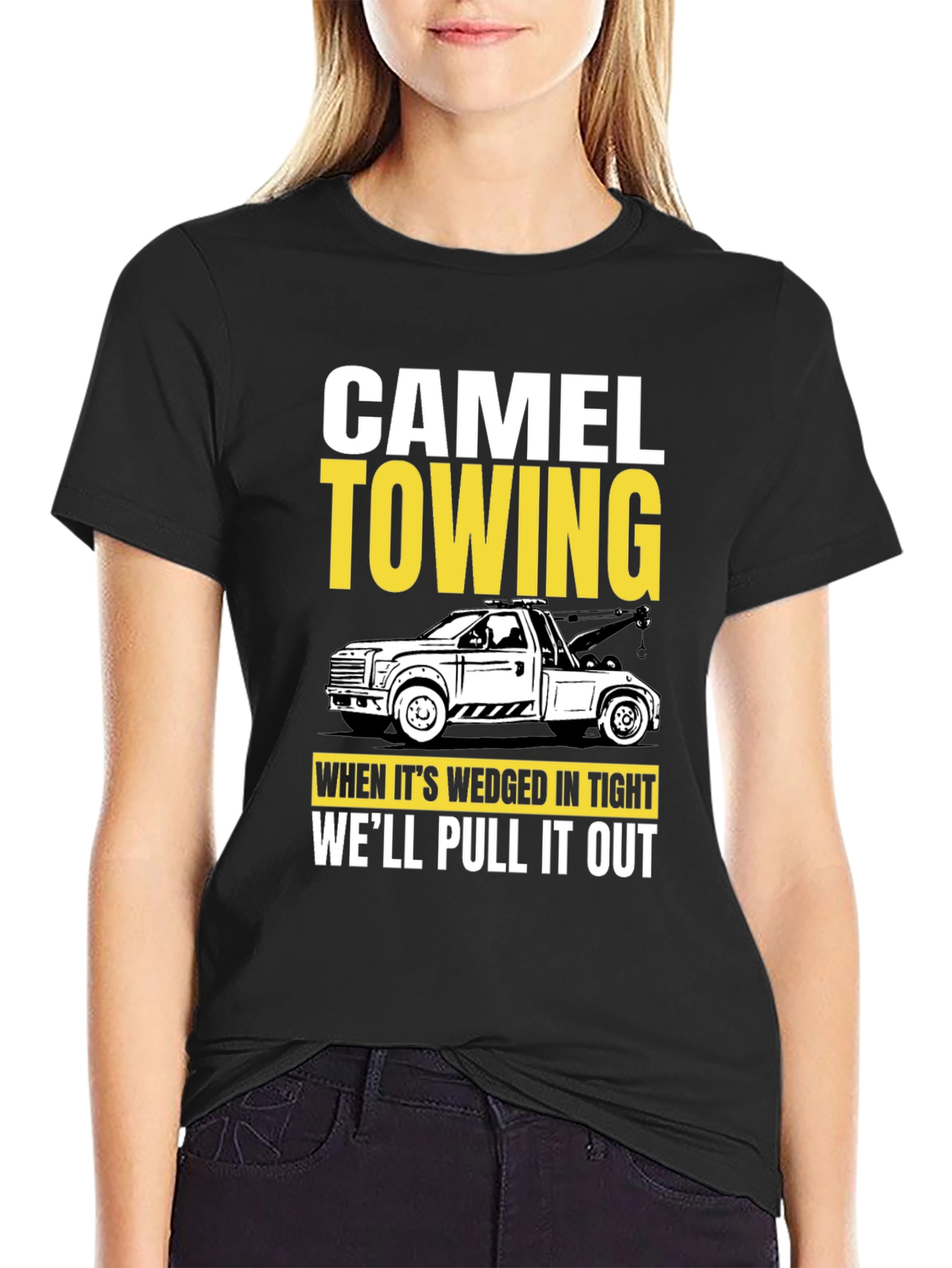 Camel Towing Funny Graphic Tee Shirt