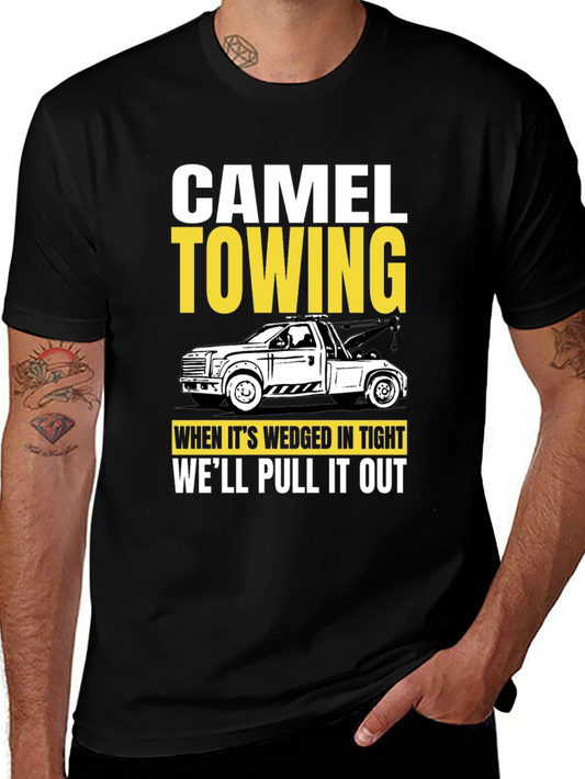 Camel Towing Funny Graphic Tee Shirt
