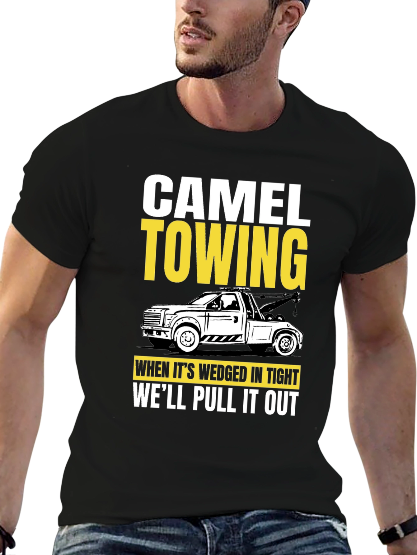 Camel Towing Funny Graphic Tee Shirt