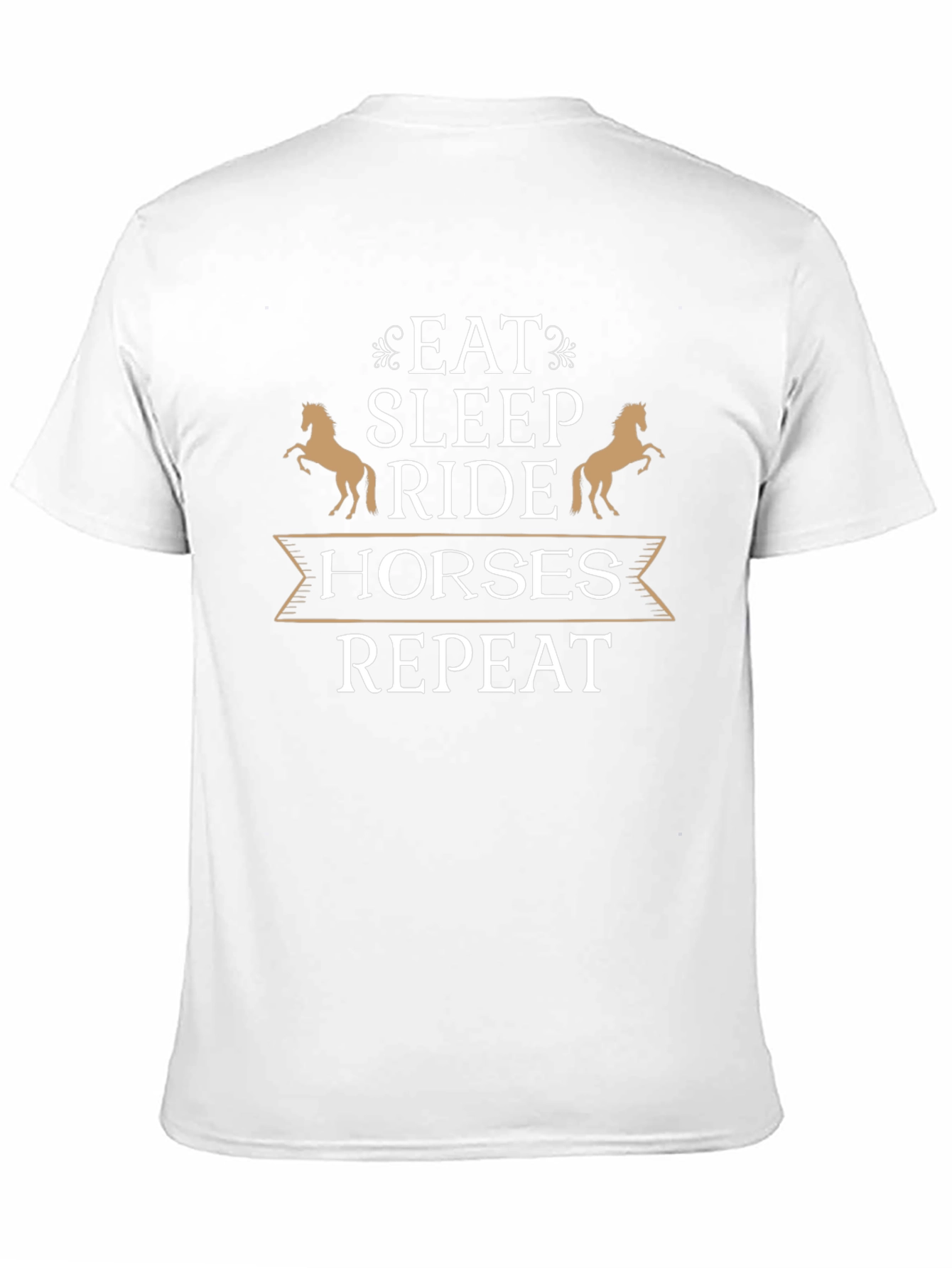 Eat Sleep Ride Horses Repeat Graphic T-Shirt