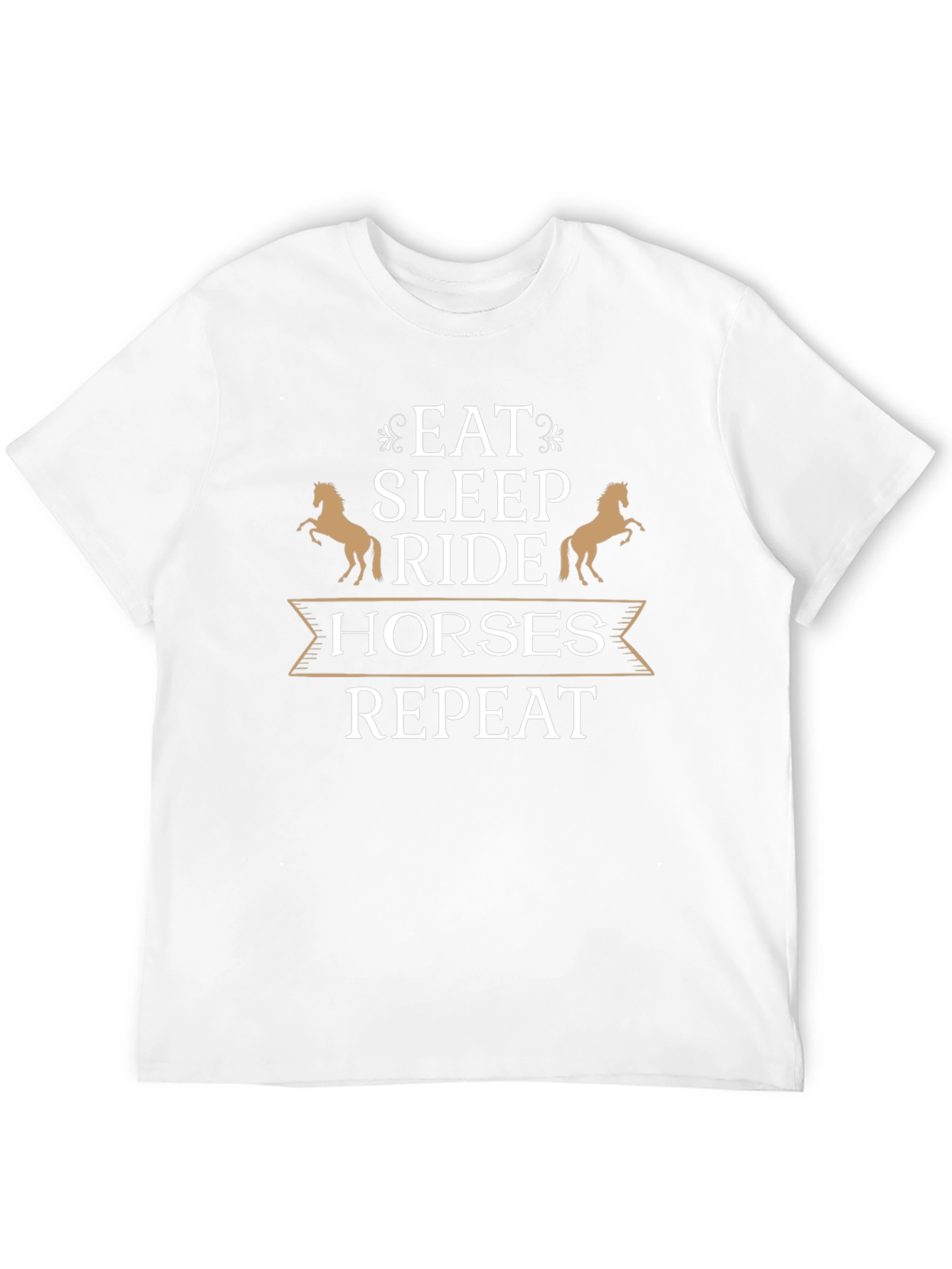 Eat Sleep Ride Horses Repeat Graphic T-Shirt