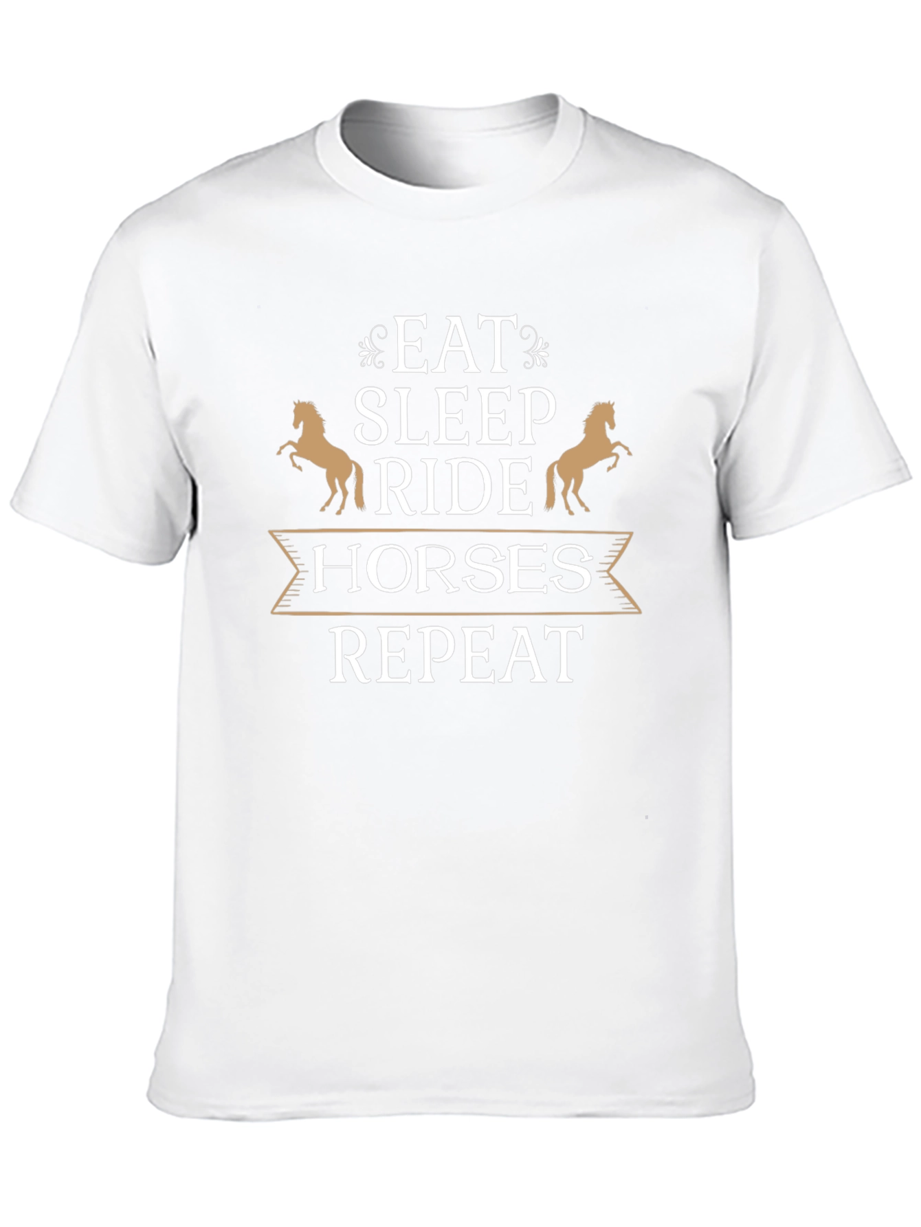 Eat Sleep Ride Horses Repeat Graphic T-Shirt