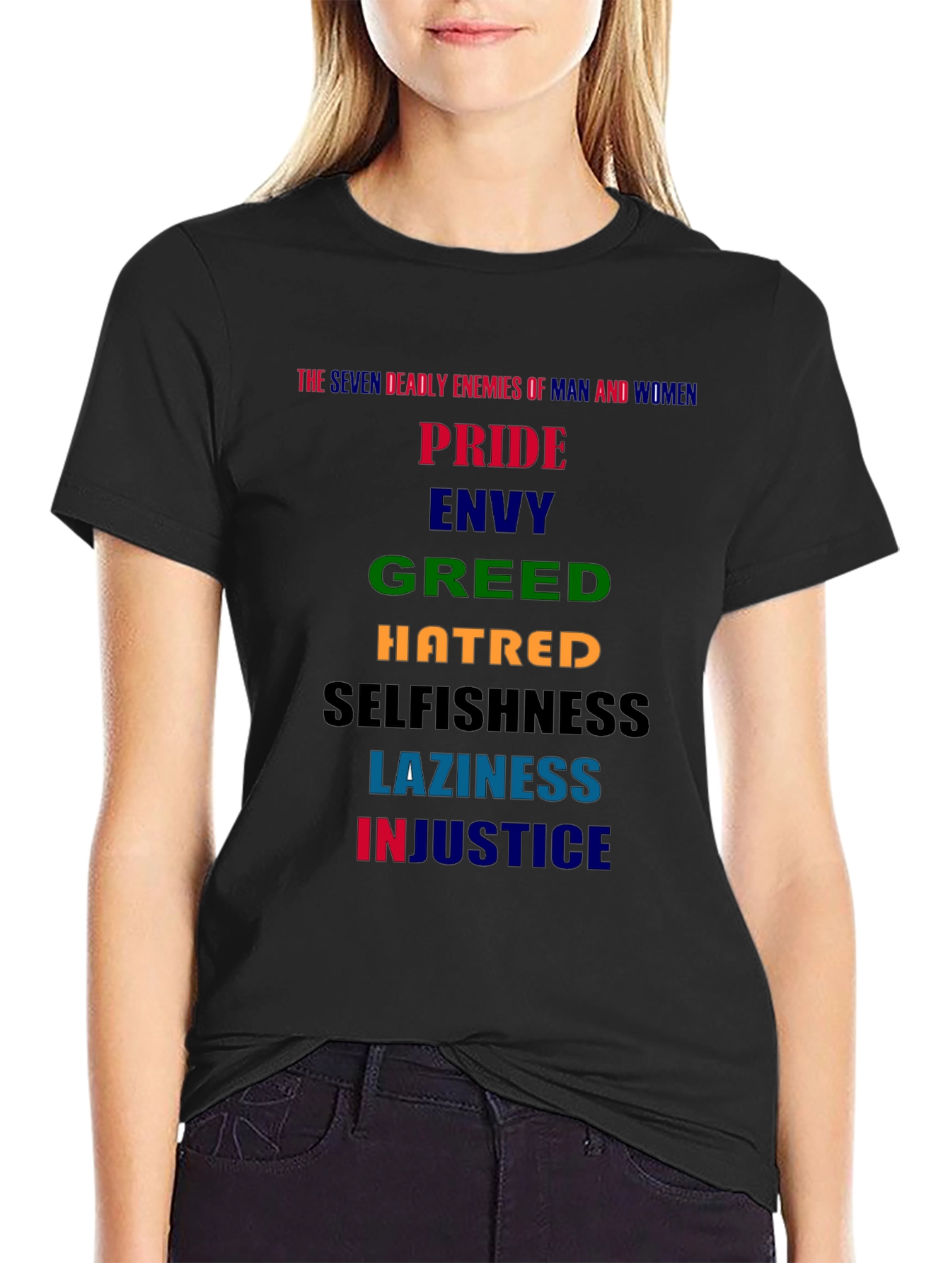 Seven Deadly Enemies Graphic T-Shirt