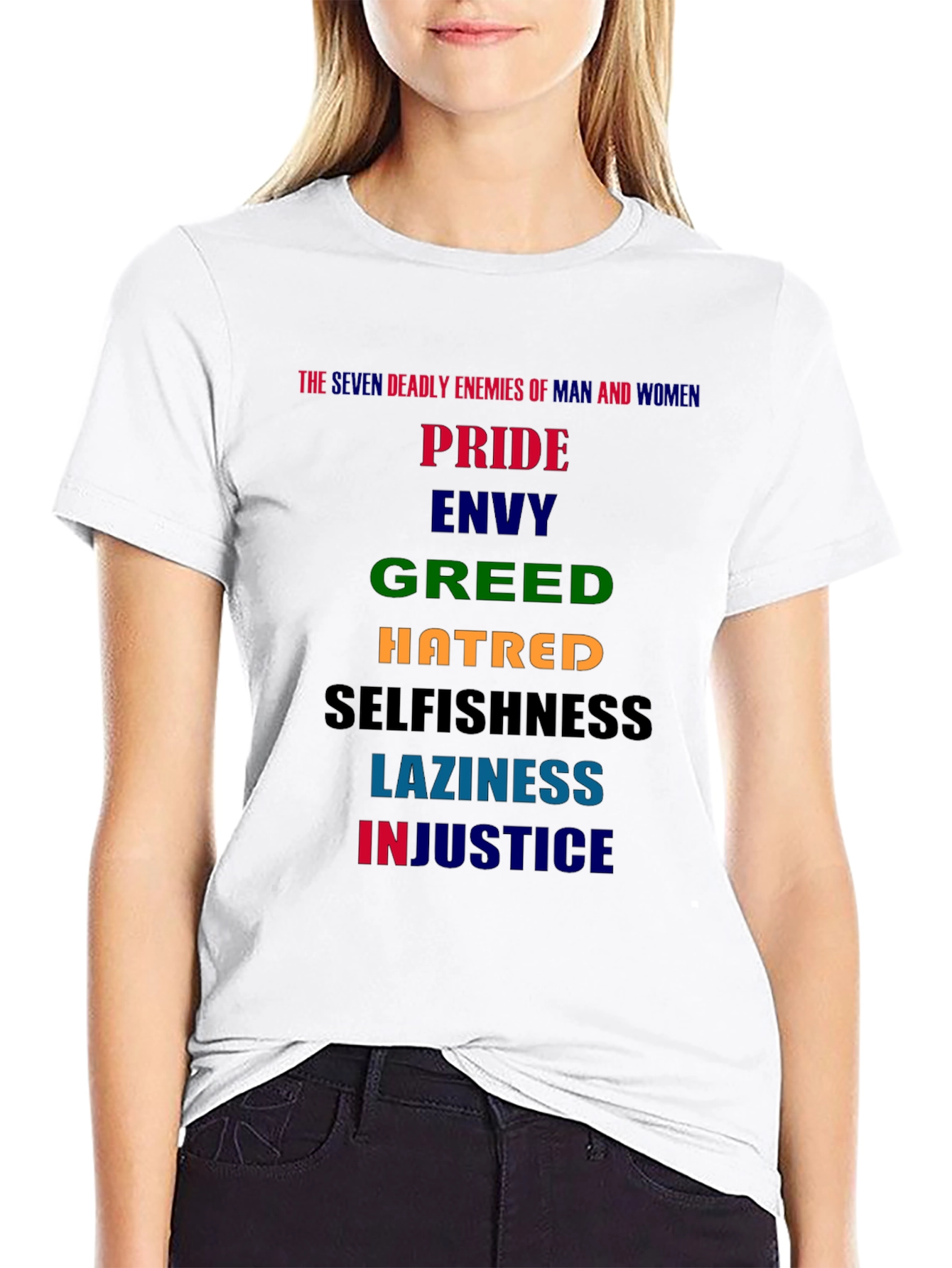 Seven Deadly Enemies Graphic T-Shirt