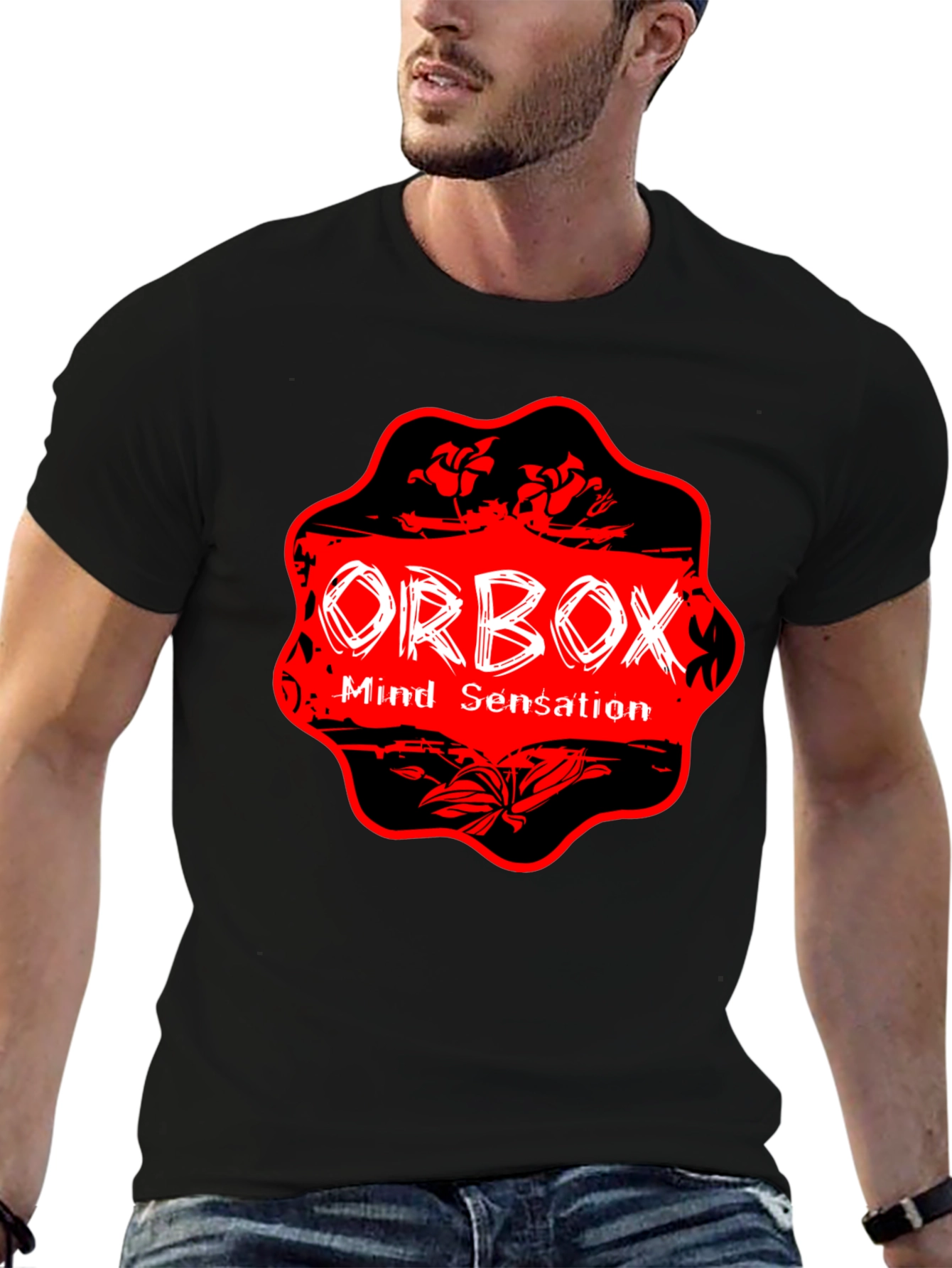 Orbox Mind Sensation Graphic T-Shirt - Black