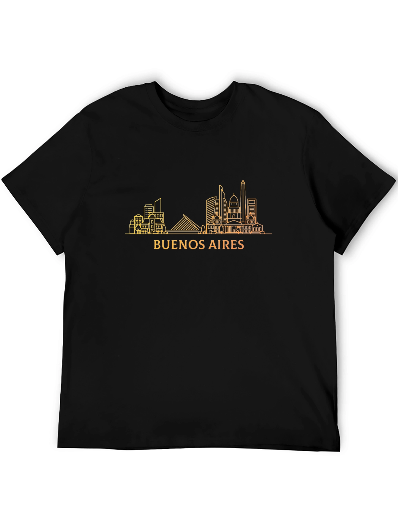 Buenos Aires Skyline Graphic Tee - Black
