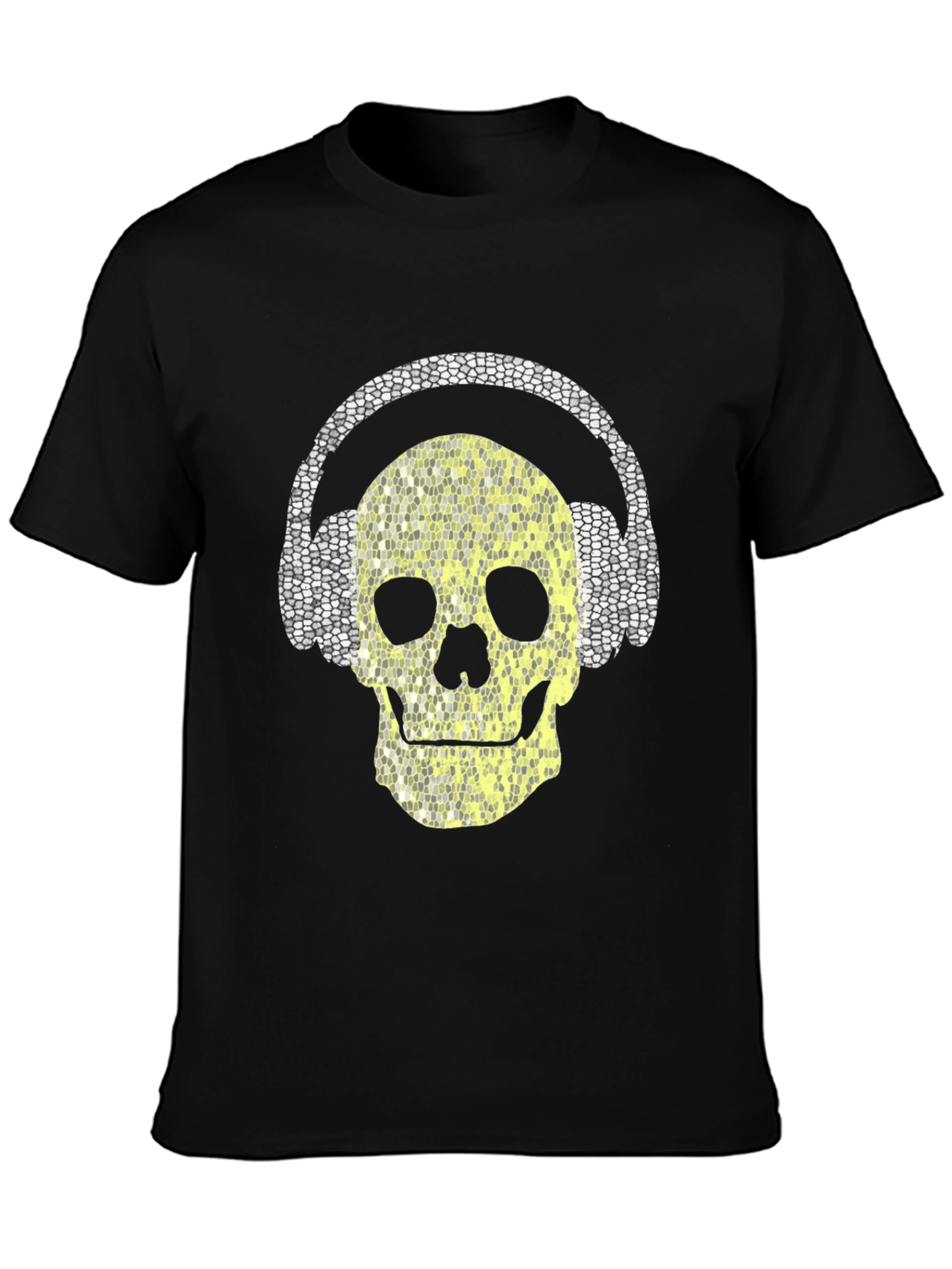 Skull Headphones Graphic T-Shirt