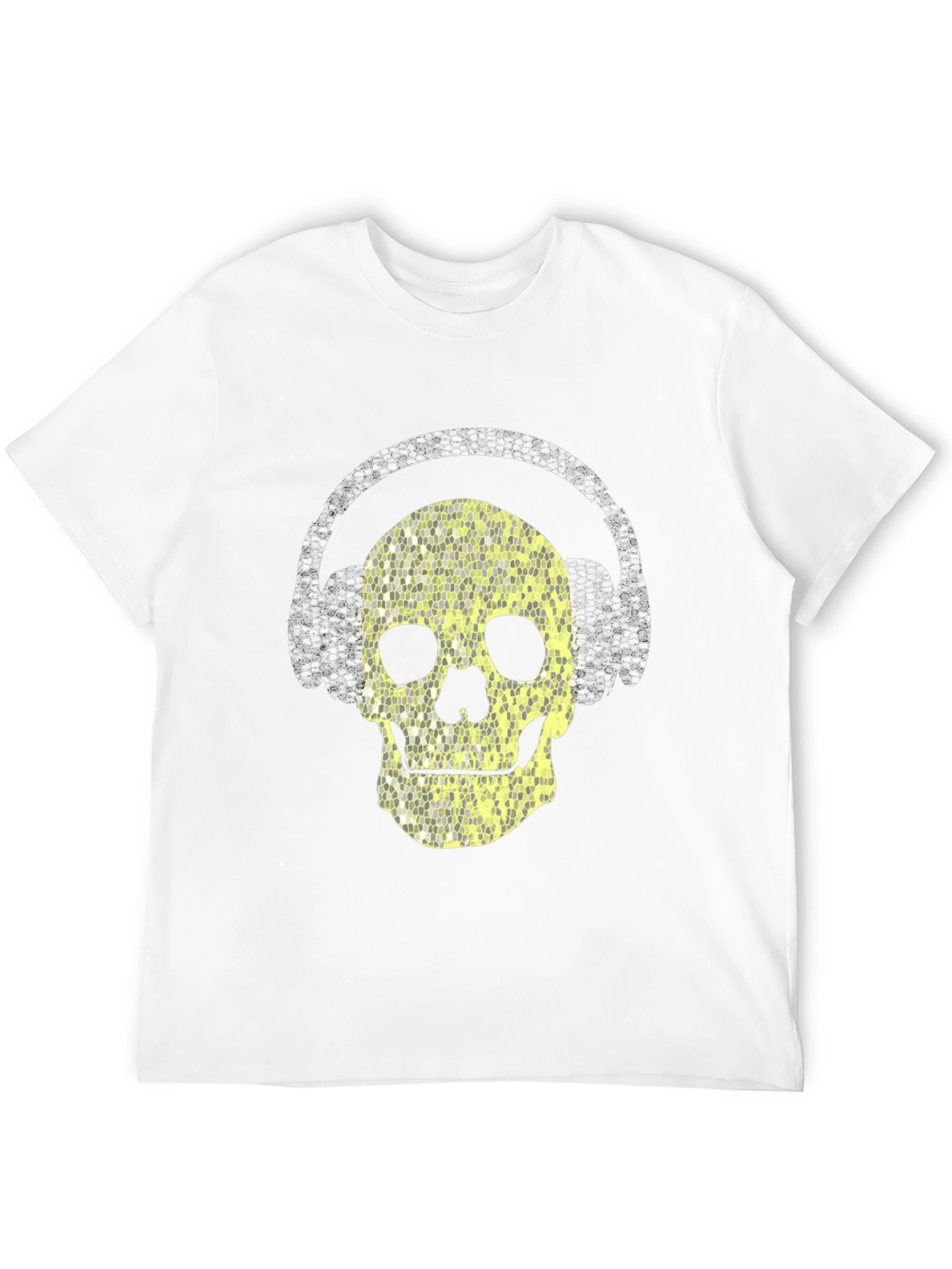 Skull Headphones Graphic T-Shirt