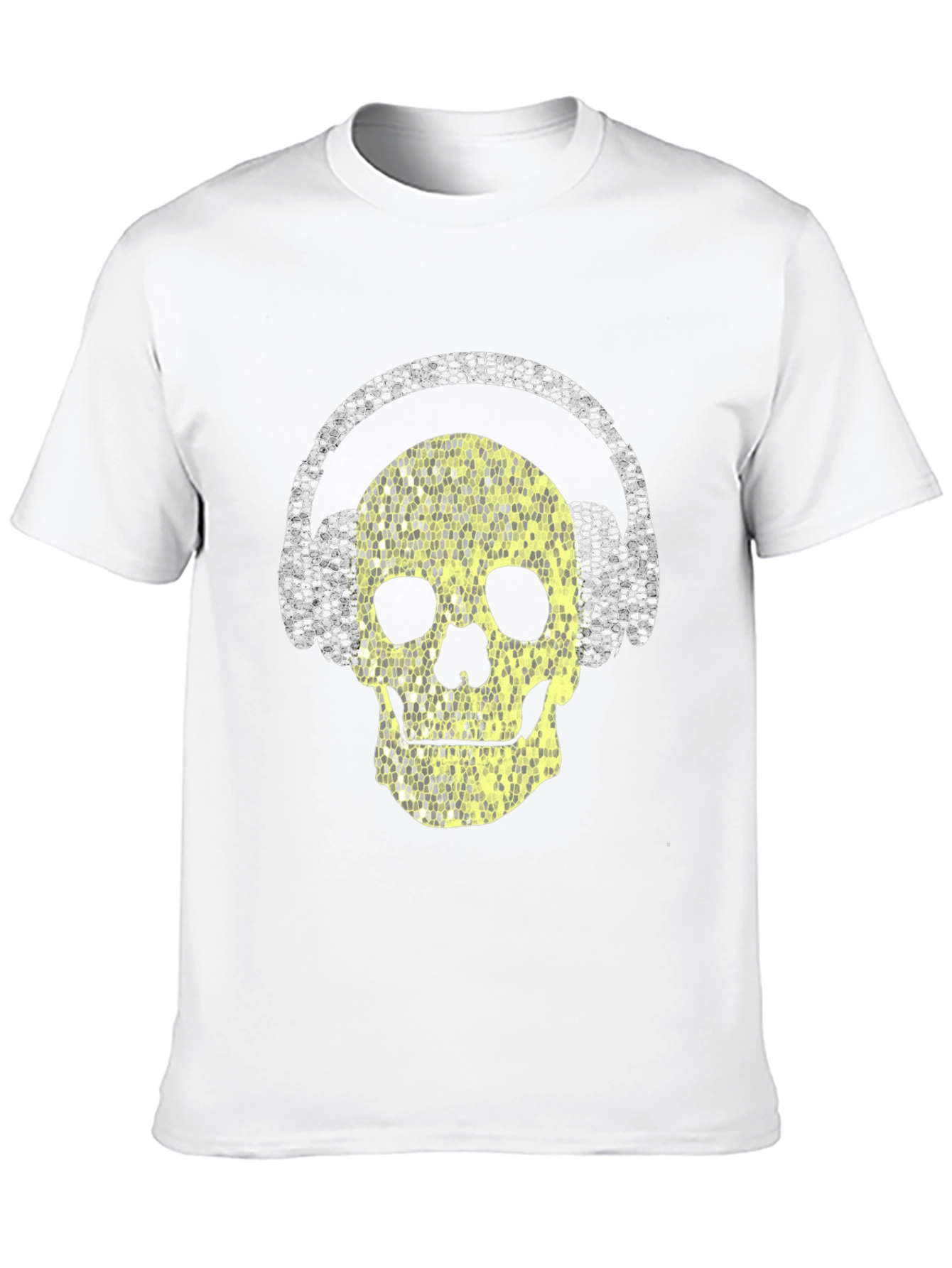 Skull Headphones Graphic T-Shirt