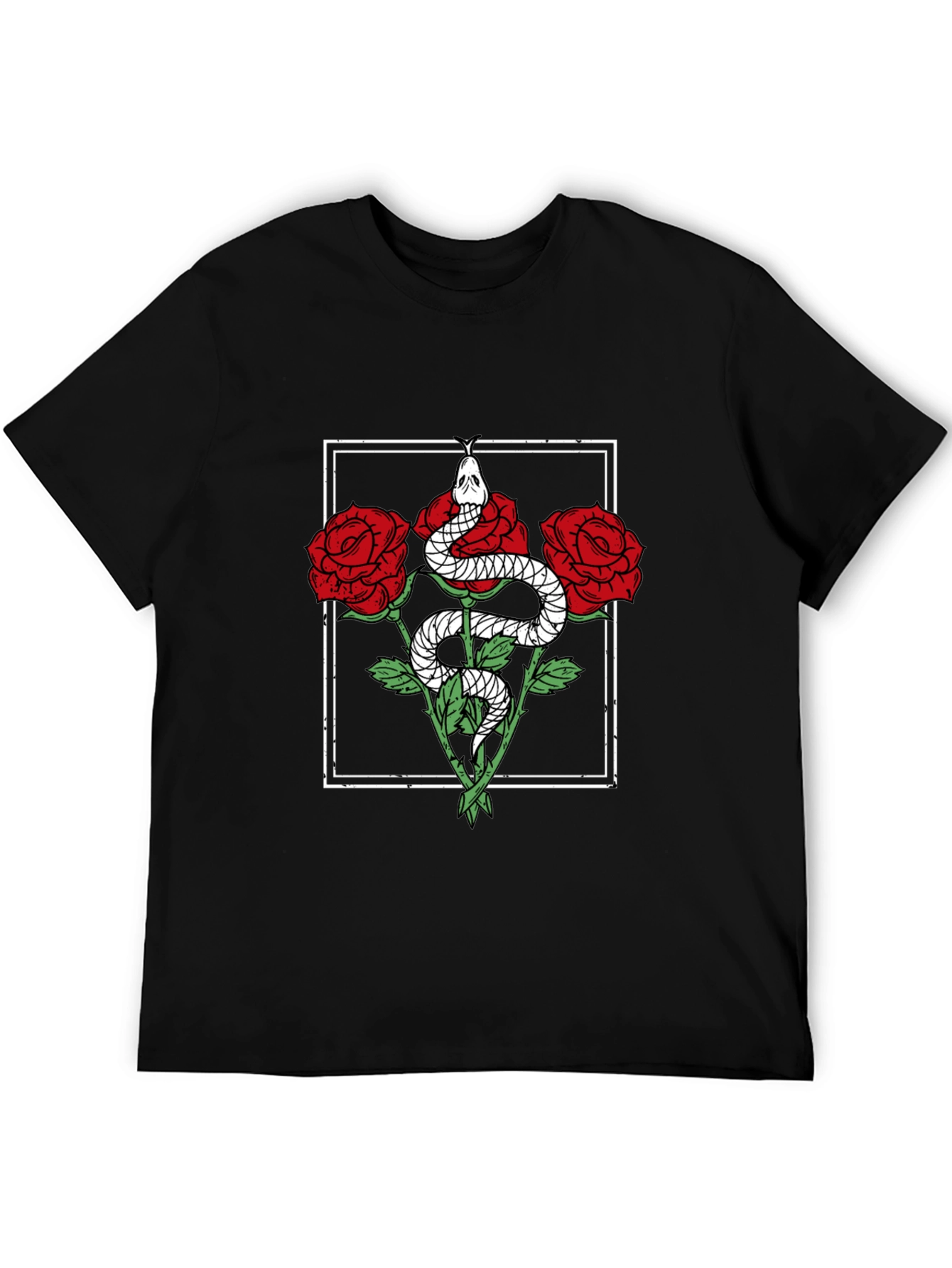 Snake & Roses Graphic Tee