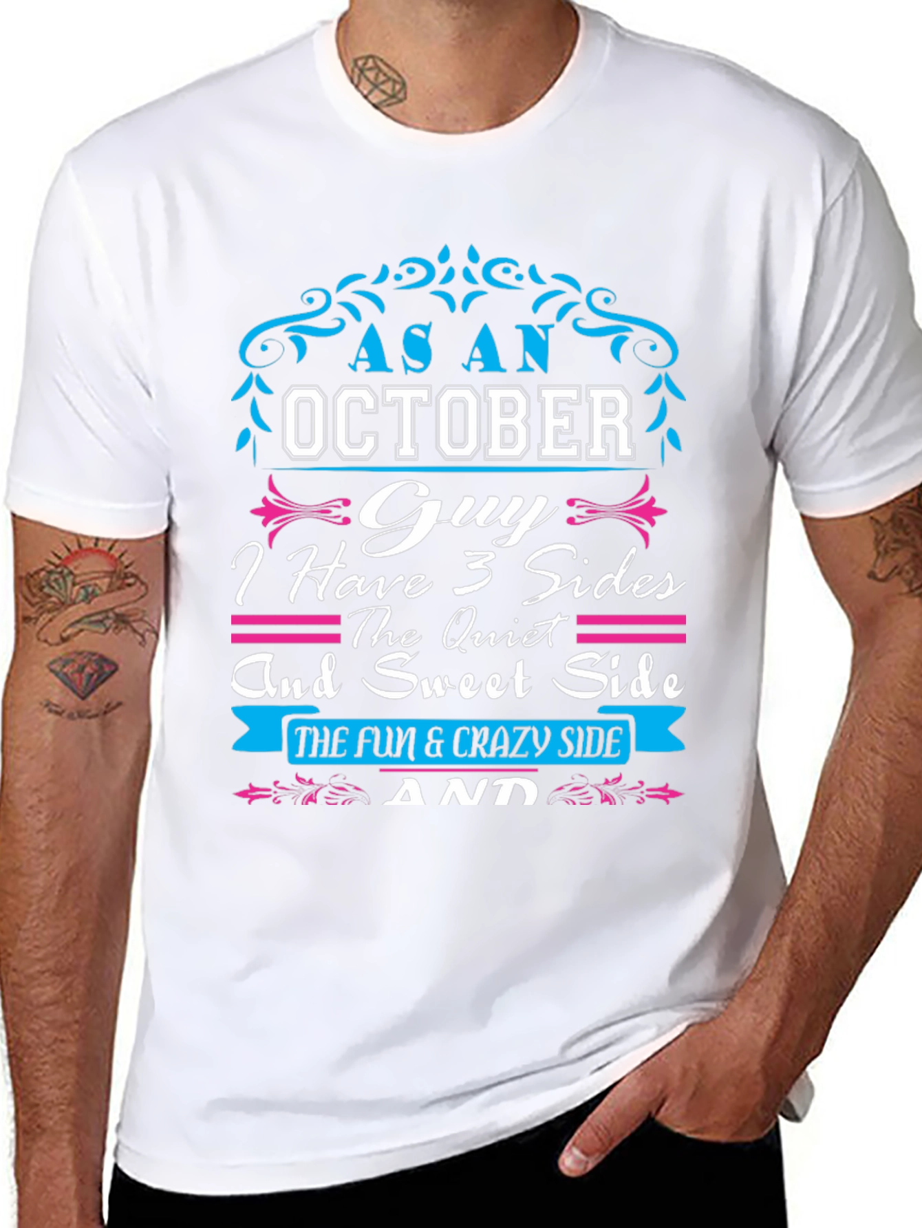 October Guy T-Shirt: 3 Sides Fun and Crazy