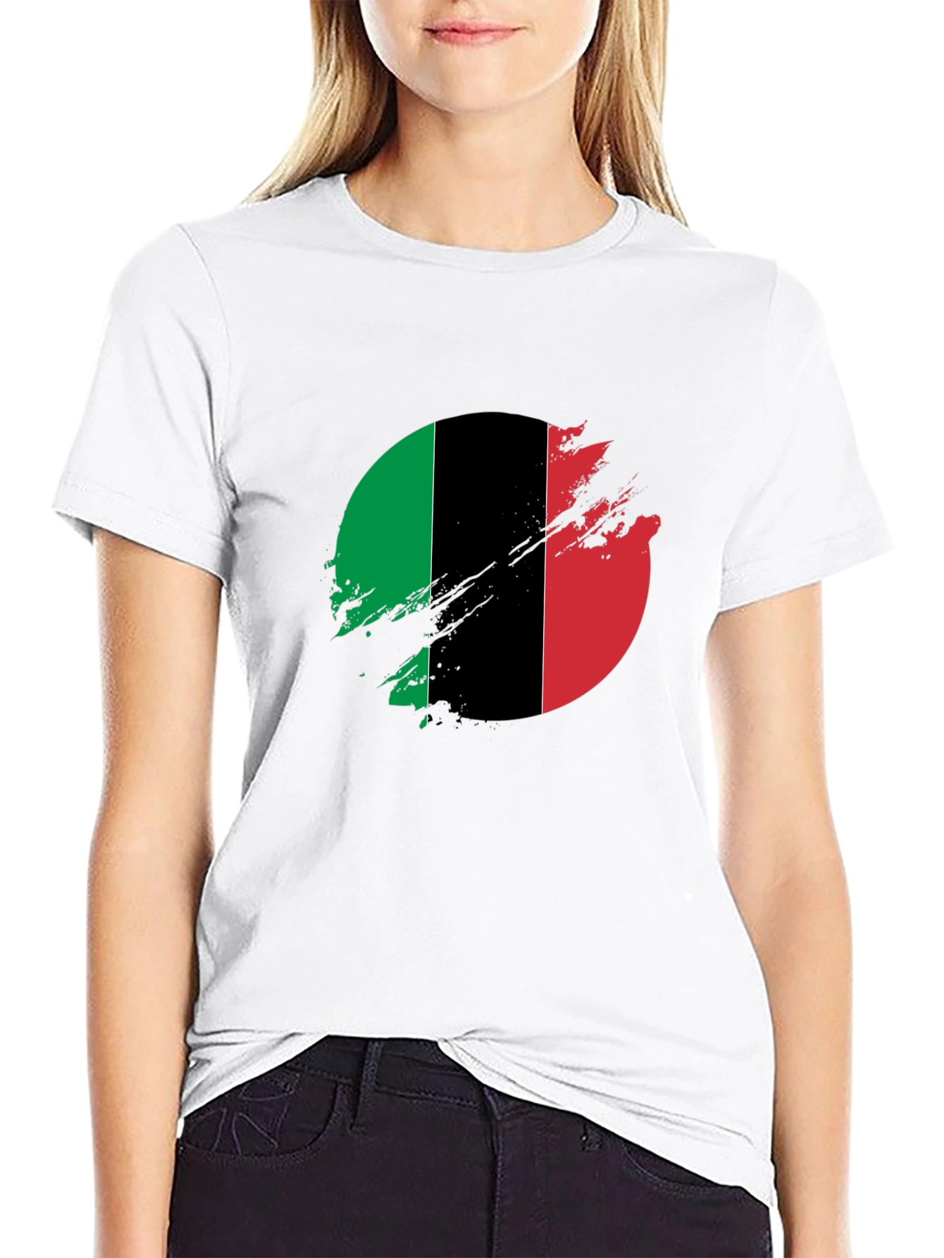 Distressed Pan-African Flag T-Shirt