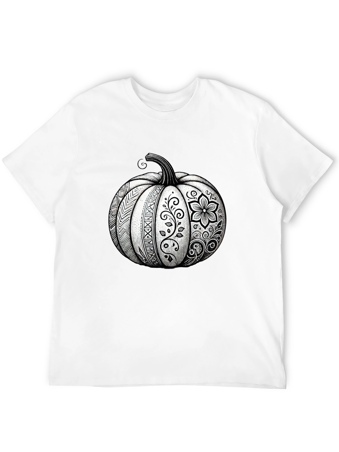 Pumpkin Floral Graphic Tee