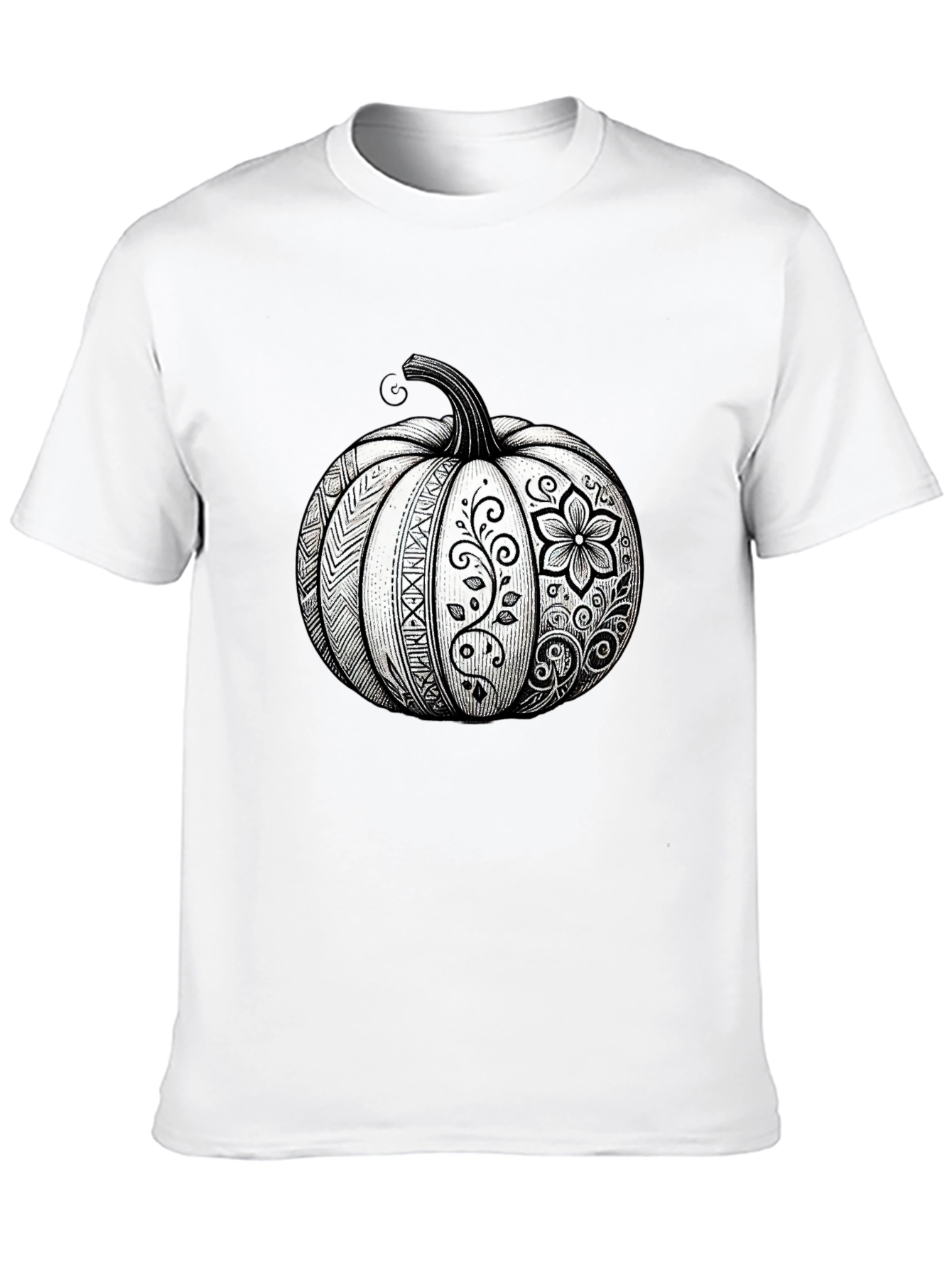 Pumpkin Floral Graphic Tee