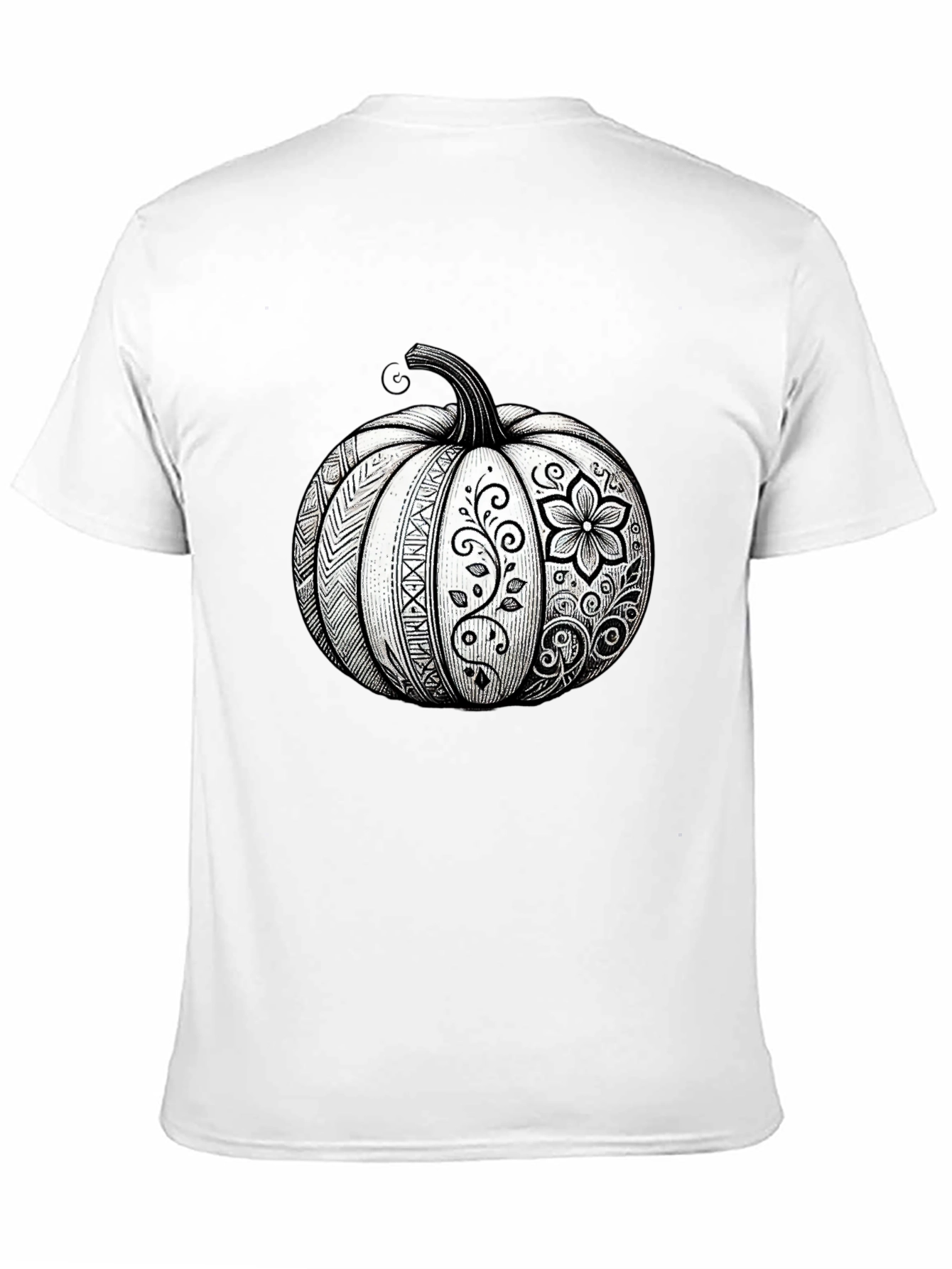 Pumpkin Floral Graphic Tee