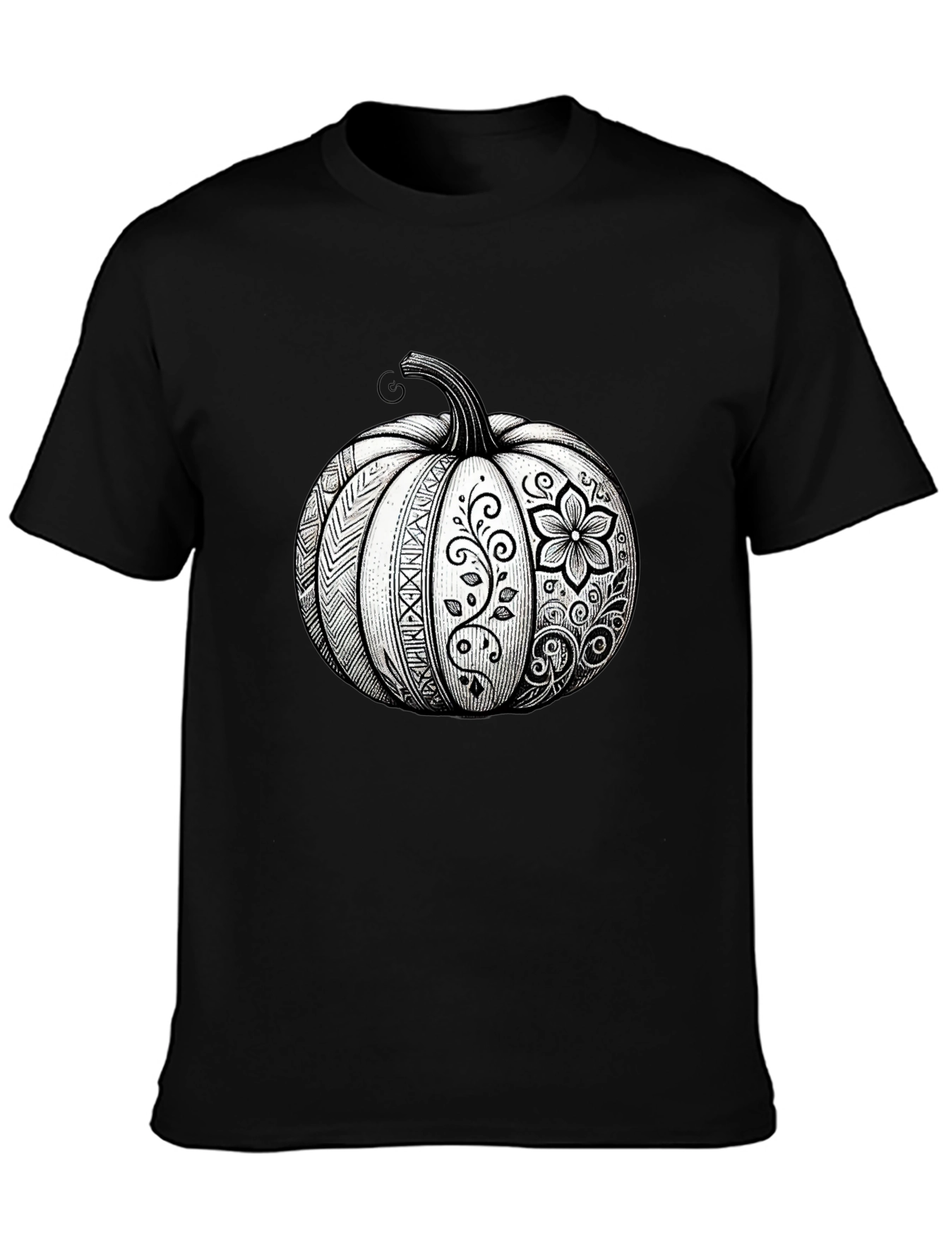 Pumpkin Floral Graphic Tee