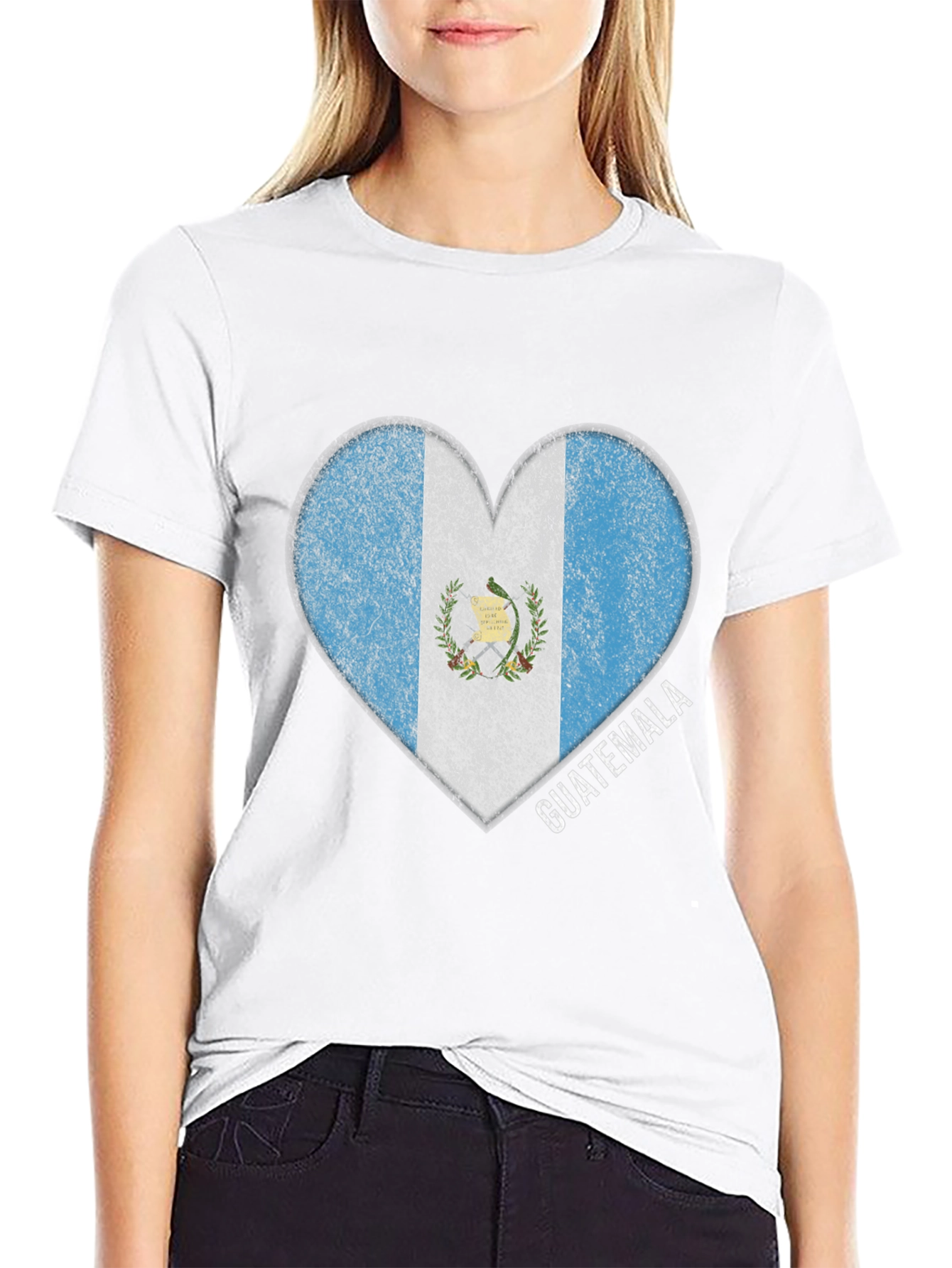 Guatemala Flag Heart T-Shirt - Country Pride Tee