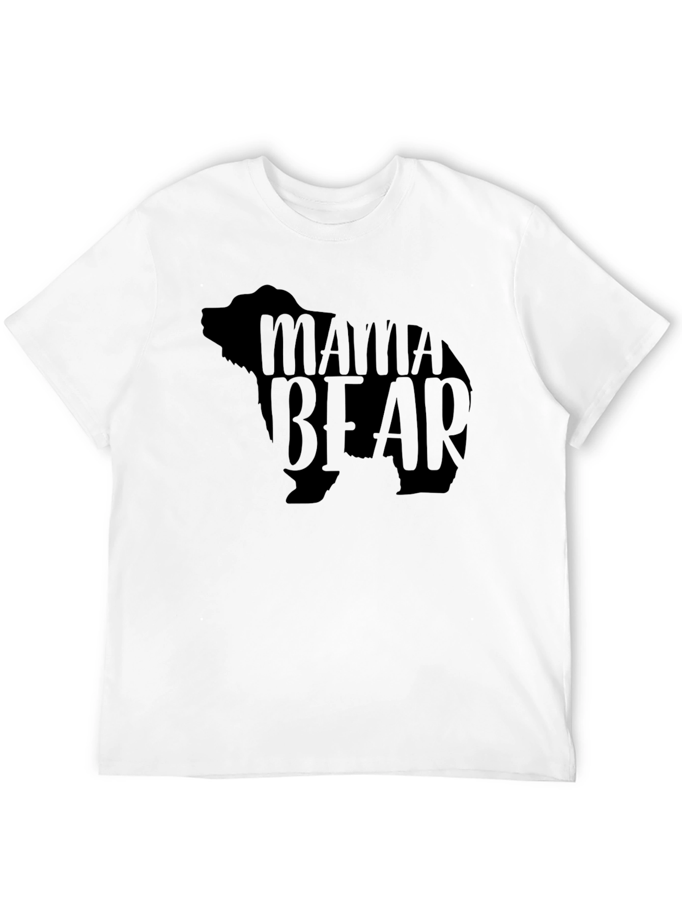 Mama Bear Black Graphic T-Shirt