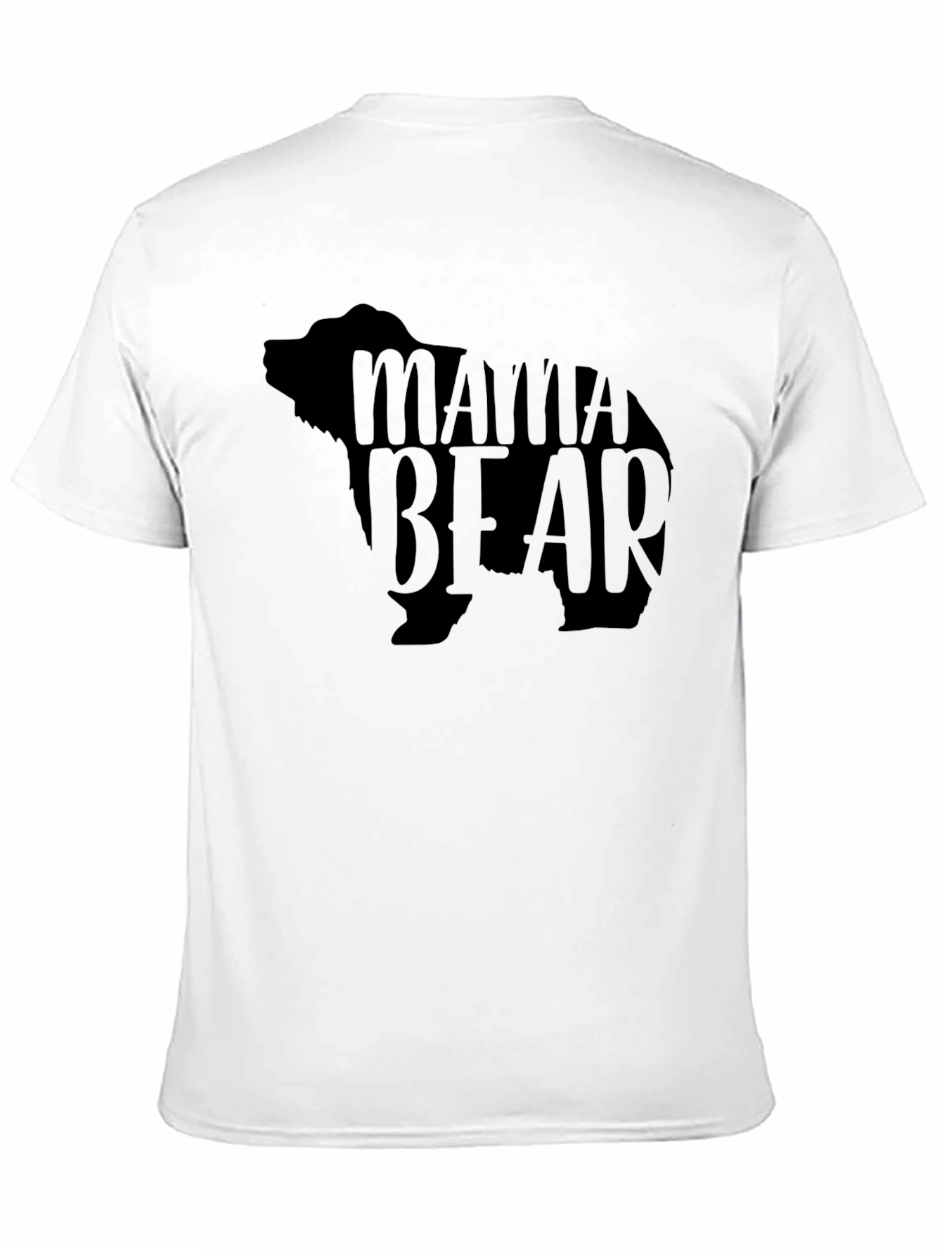 Mama Bear Black Graphic T-Shirt