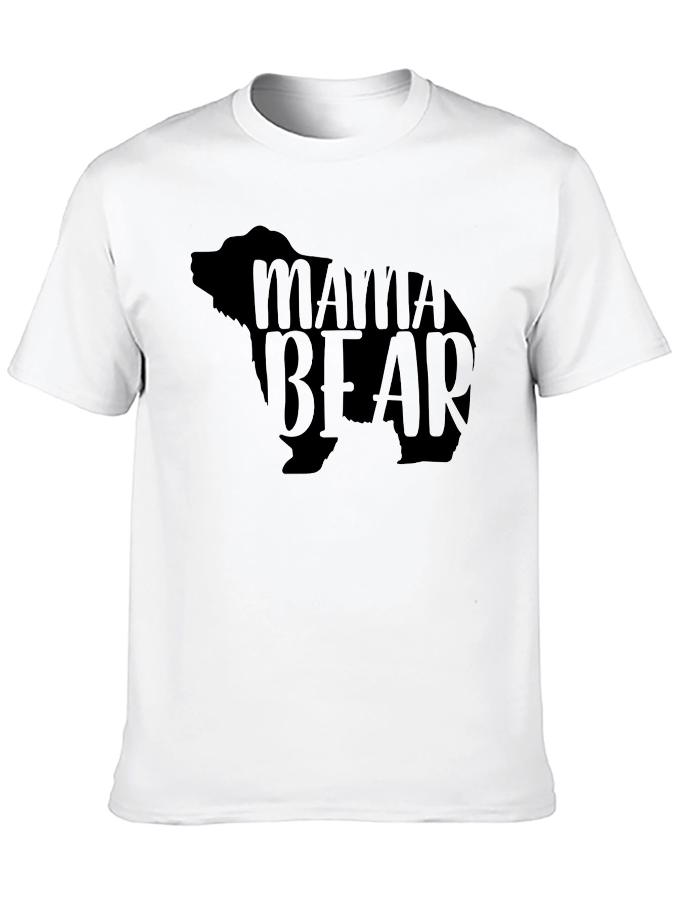 Mama Bear Black Graphic T-Shirt