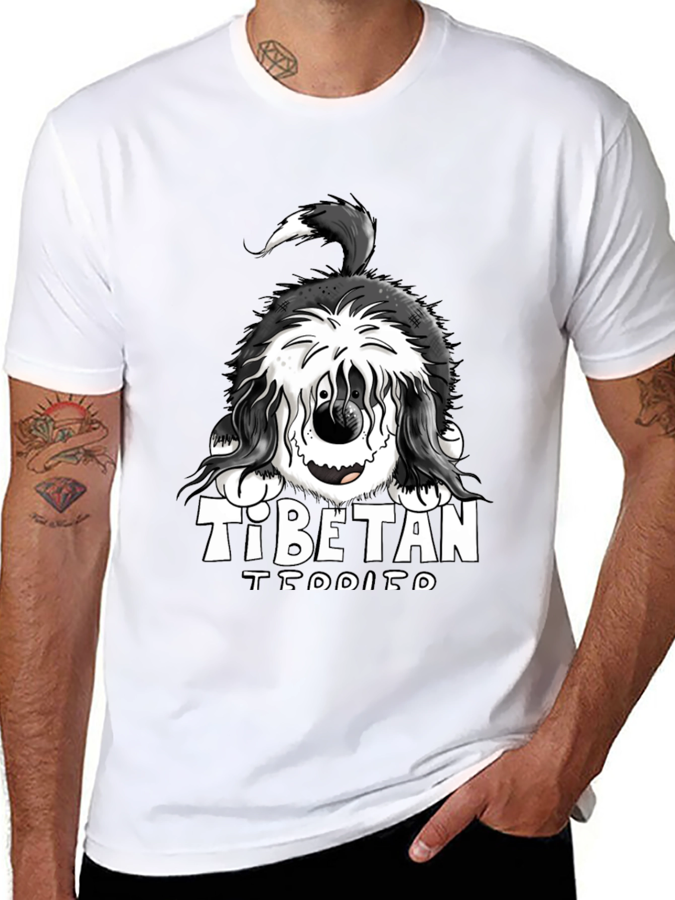 Tibetan TEDDITO Funny Dog T-Shirt