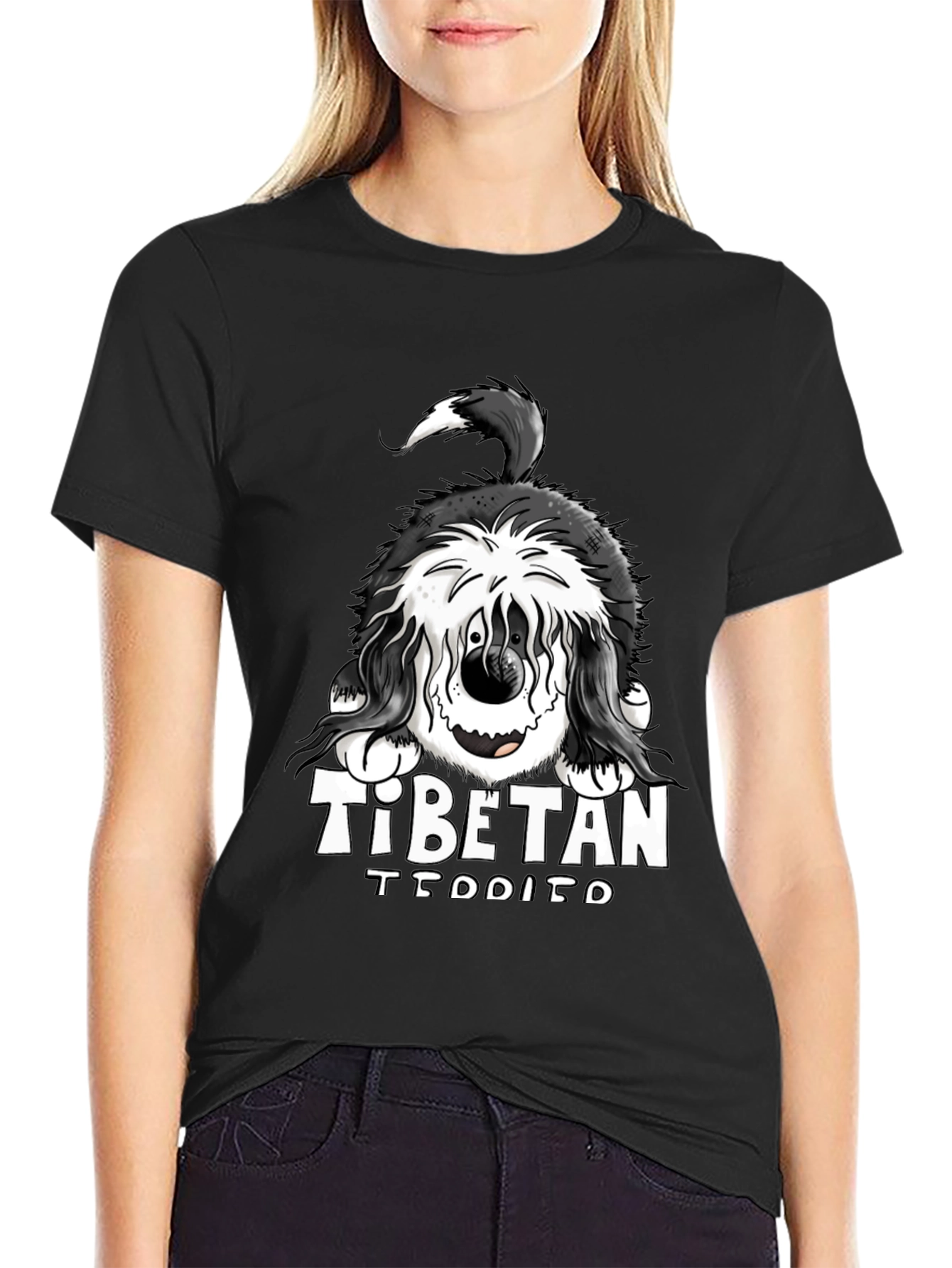 Tibetan TEDDITO Funny Dog T-Shirt