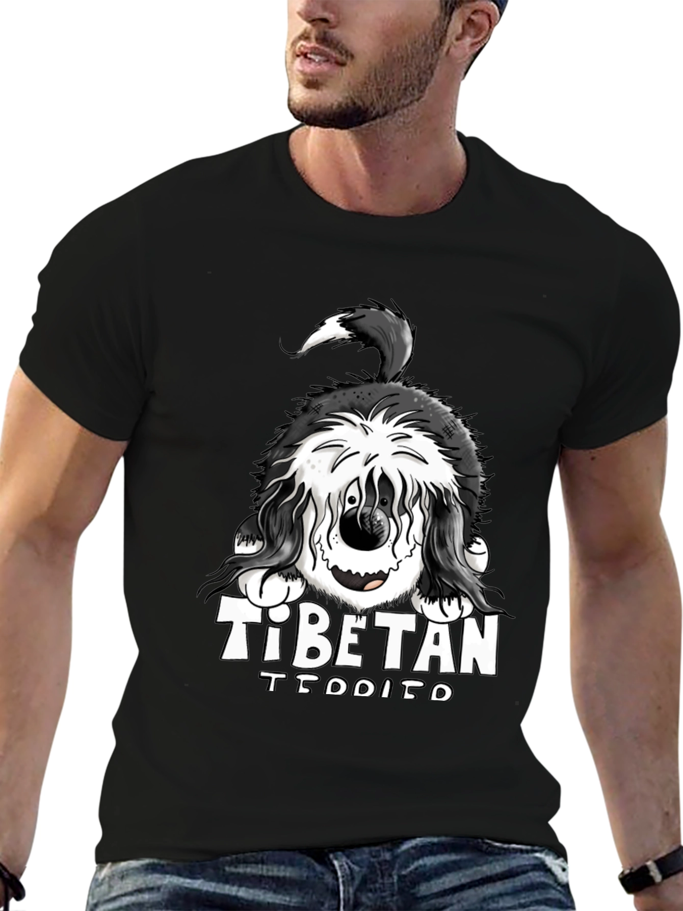Tibetan TEDDITO Funny Dog T-Shirt