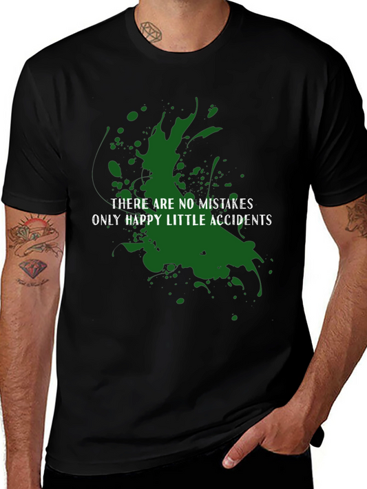 Happy Accidents Graphic Tee - Bob Ross Inspired Shirt