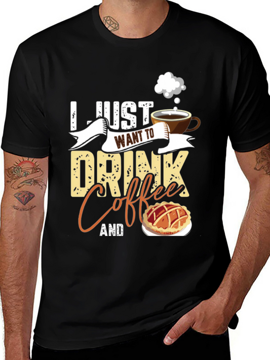 Coffee and Pie Black T-Shirt
