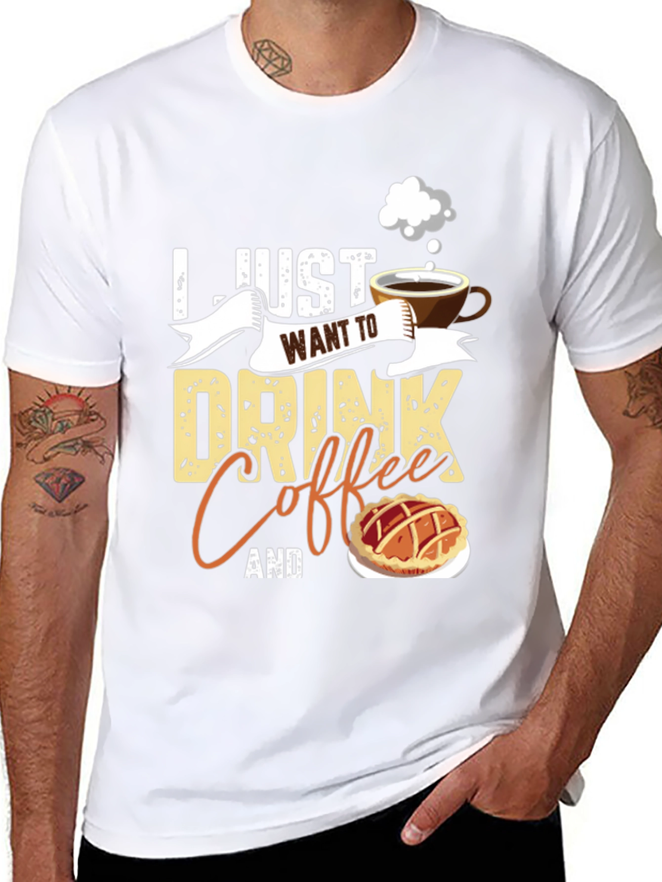 Coffee and Pie Black T-Shirt