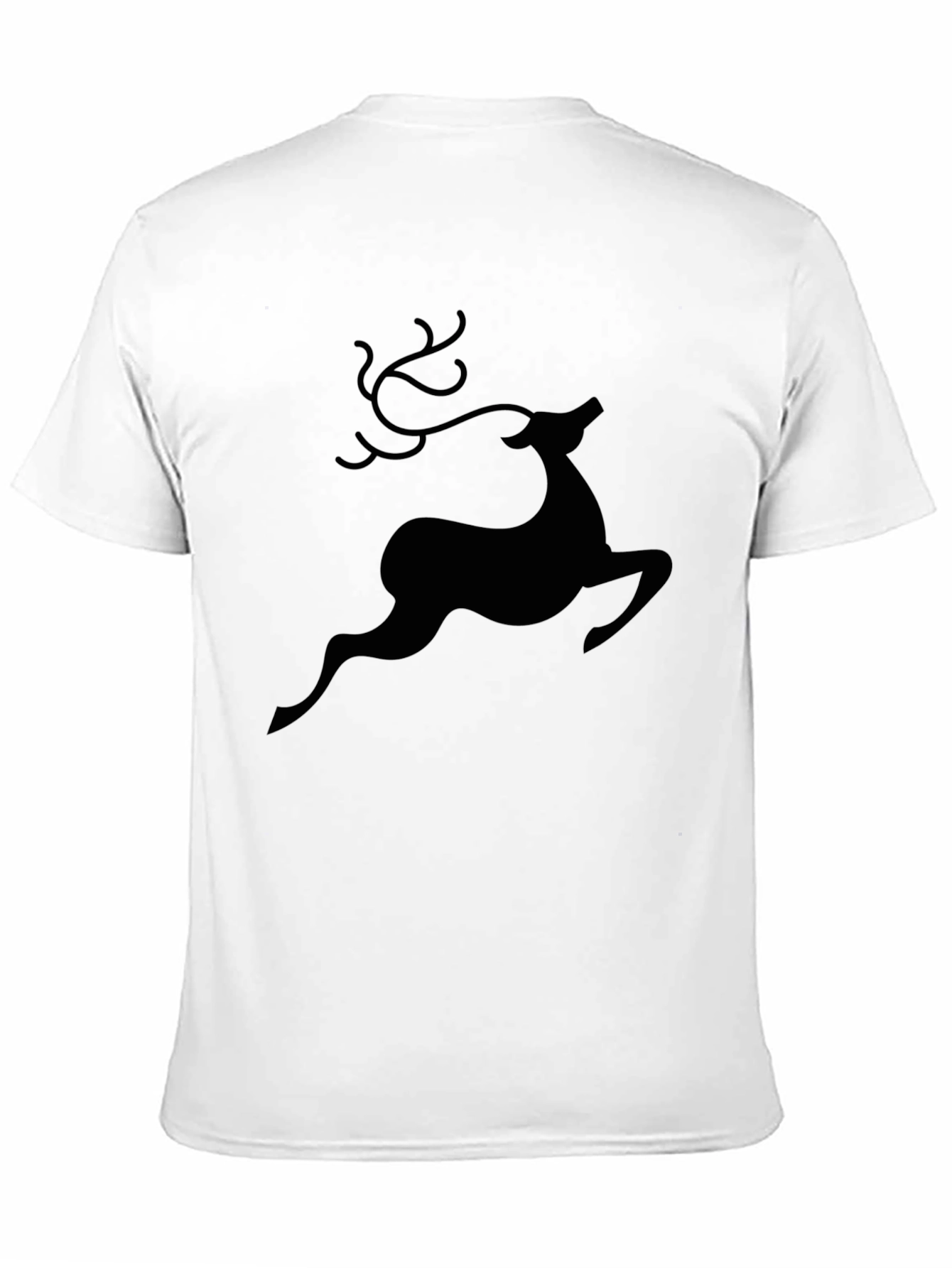 Black Christmas Reindeer Graphic Tee