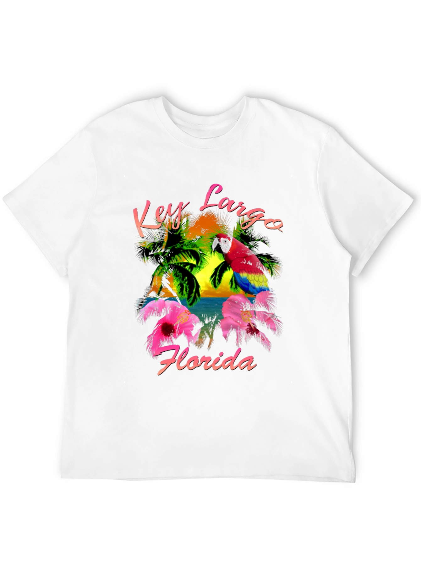 Key Largo Florida Parrot T-Shirt