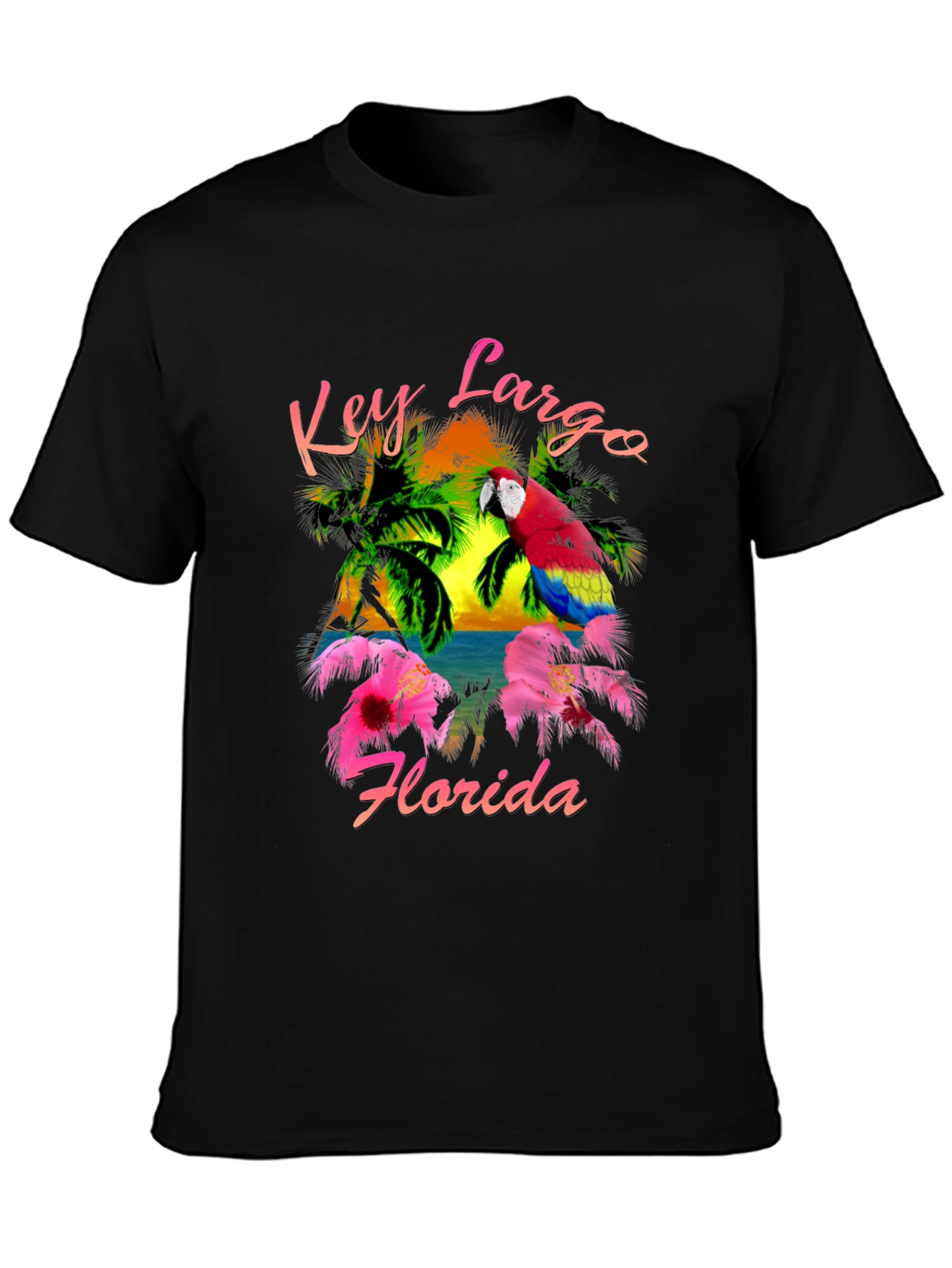 Key Largo Florida Parrot T-Shirt