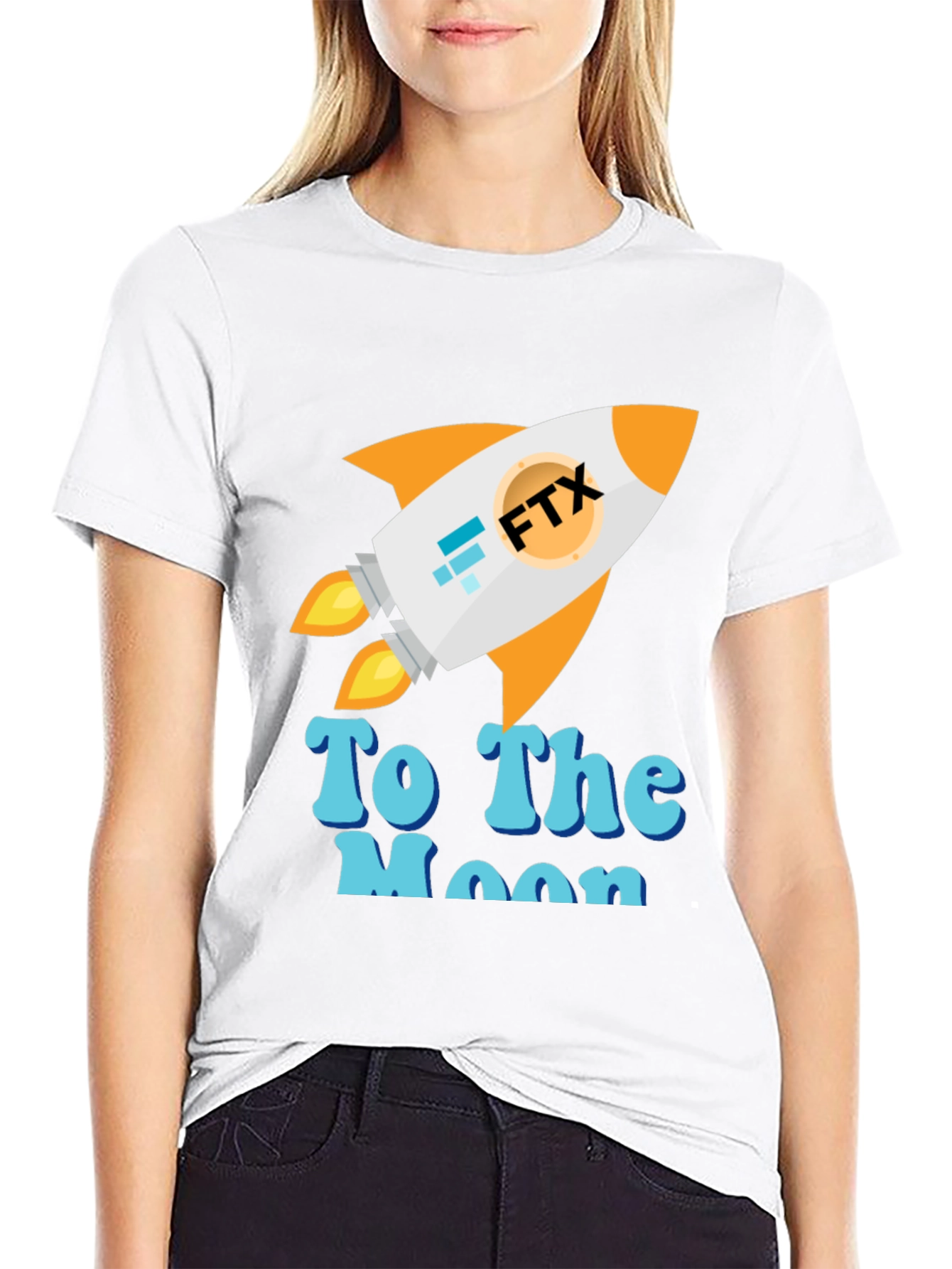 FTX To The Moon T-Shirt - Crypto Rocket