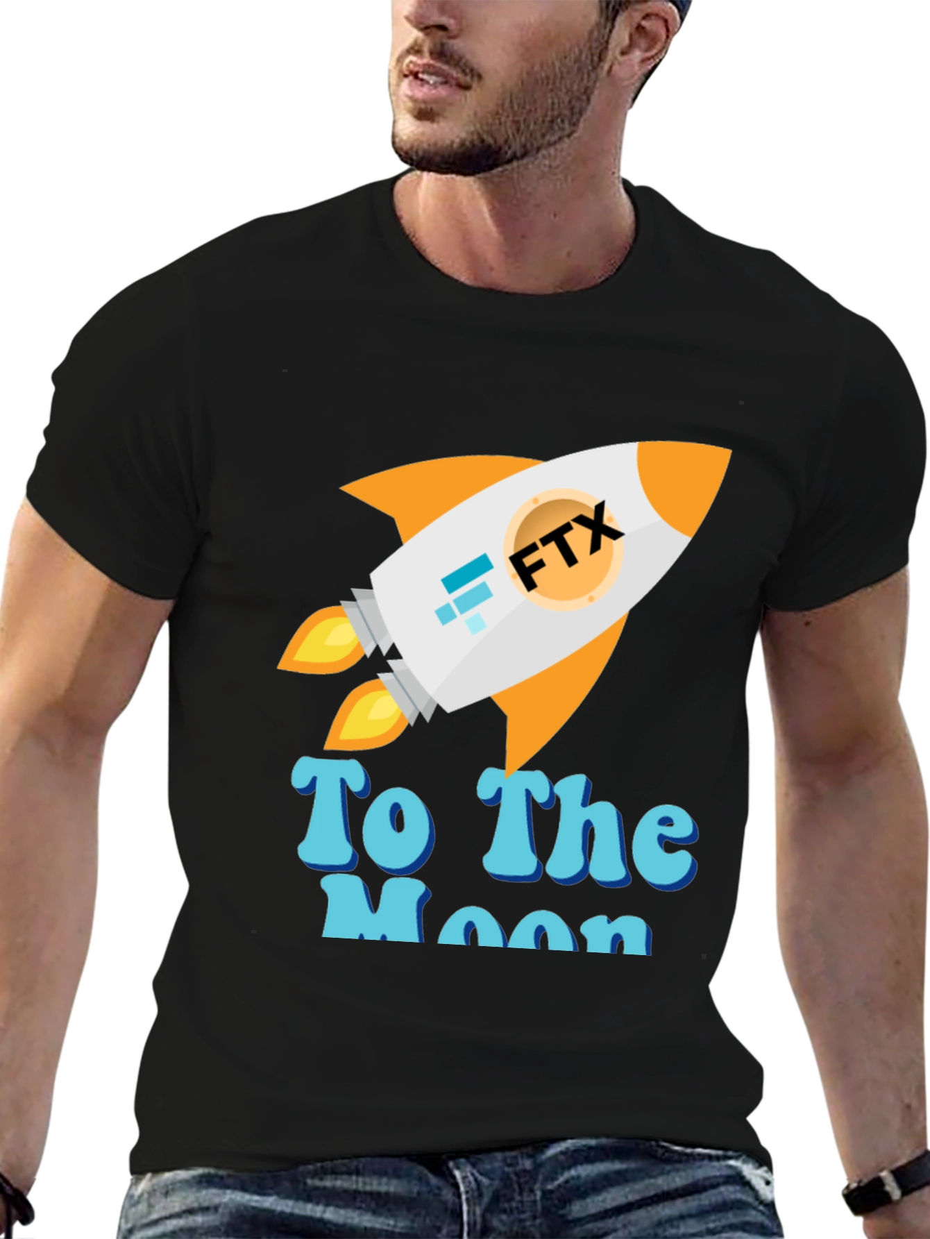 FTX To The Moon T-Shirt - Crypto Rocket