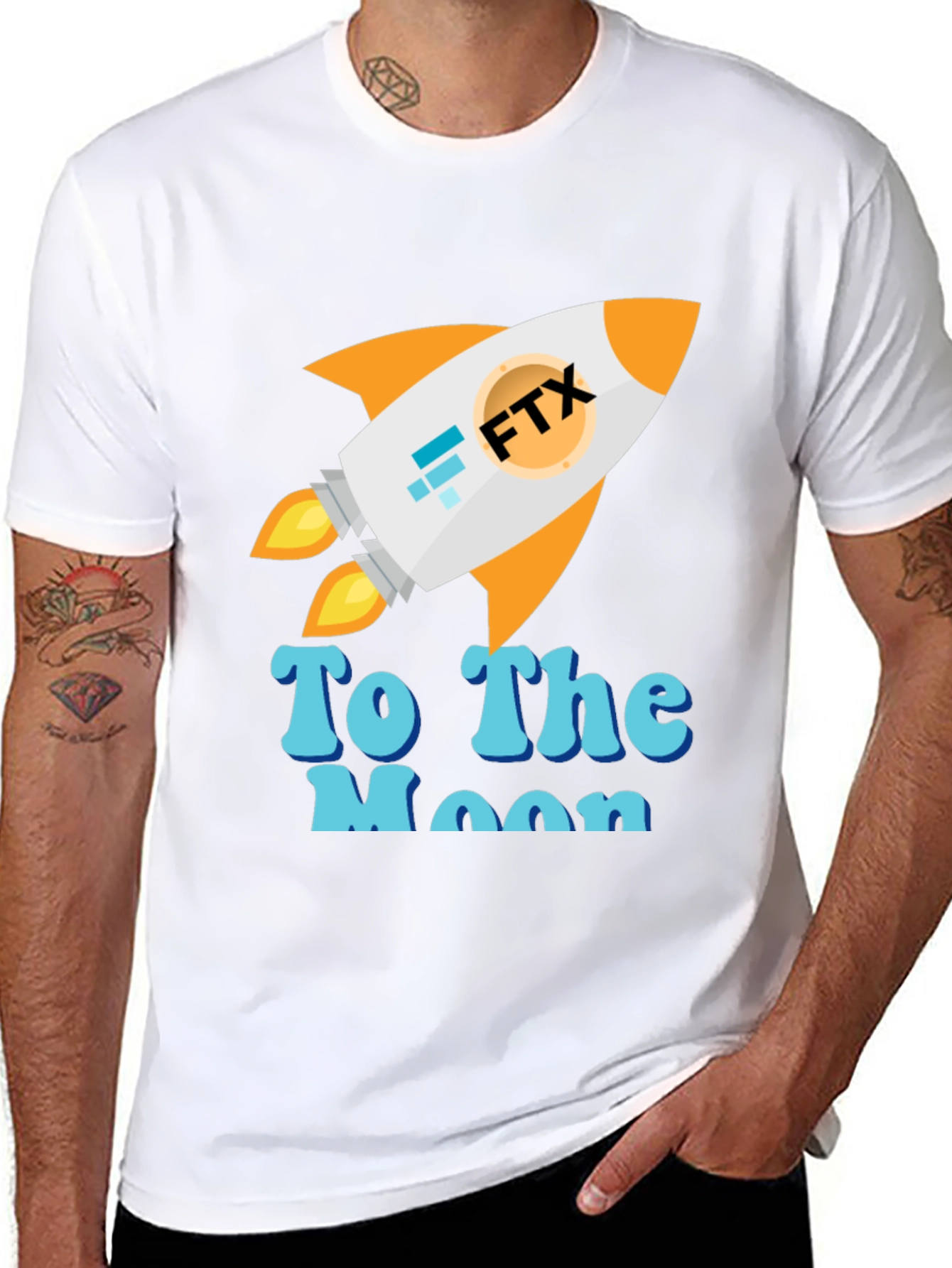 FTX To The Moon T-Shirt - Crypto Rocket