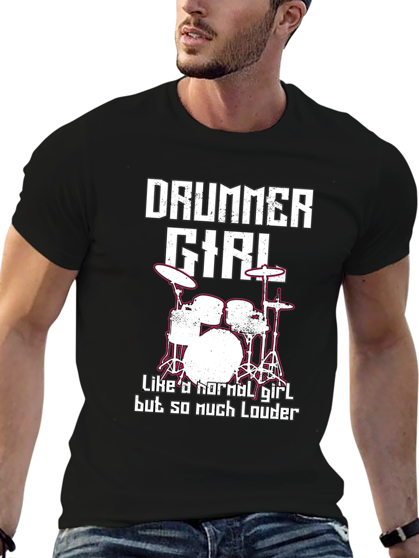 Drummer Girl T-Shirt - Loud and Proud!