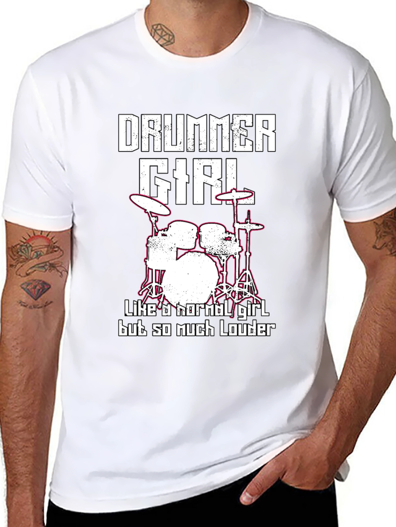 Drummer Girl T-Shirt - Loud and Proud!