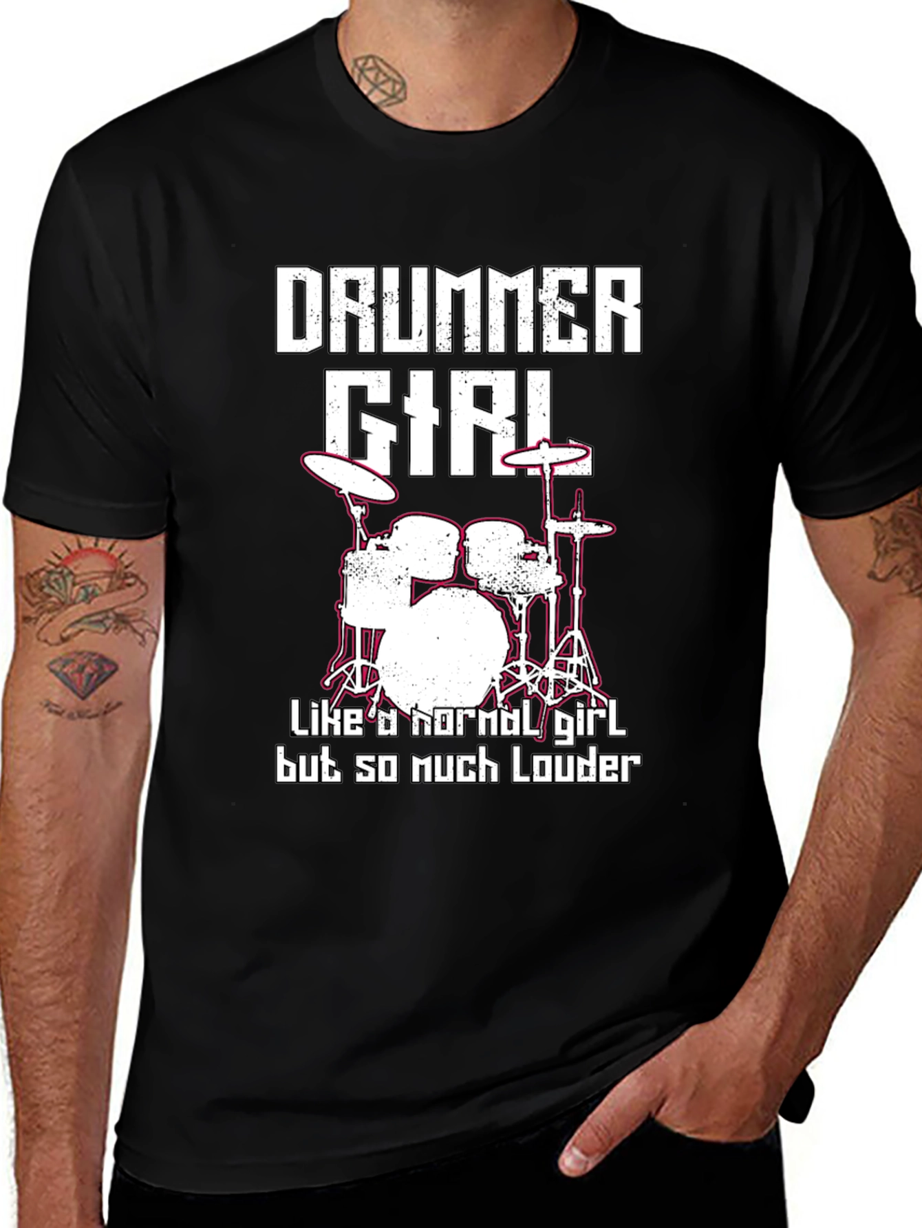 Drummer Girl T-Shirt - Loud and Proud!
