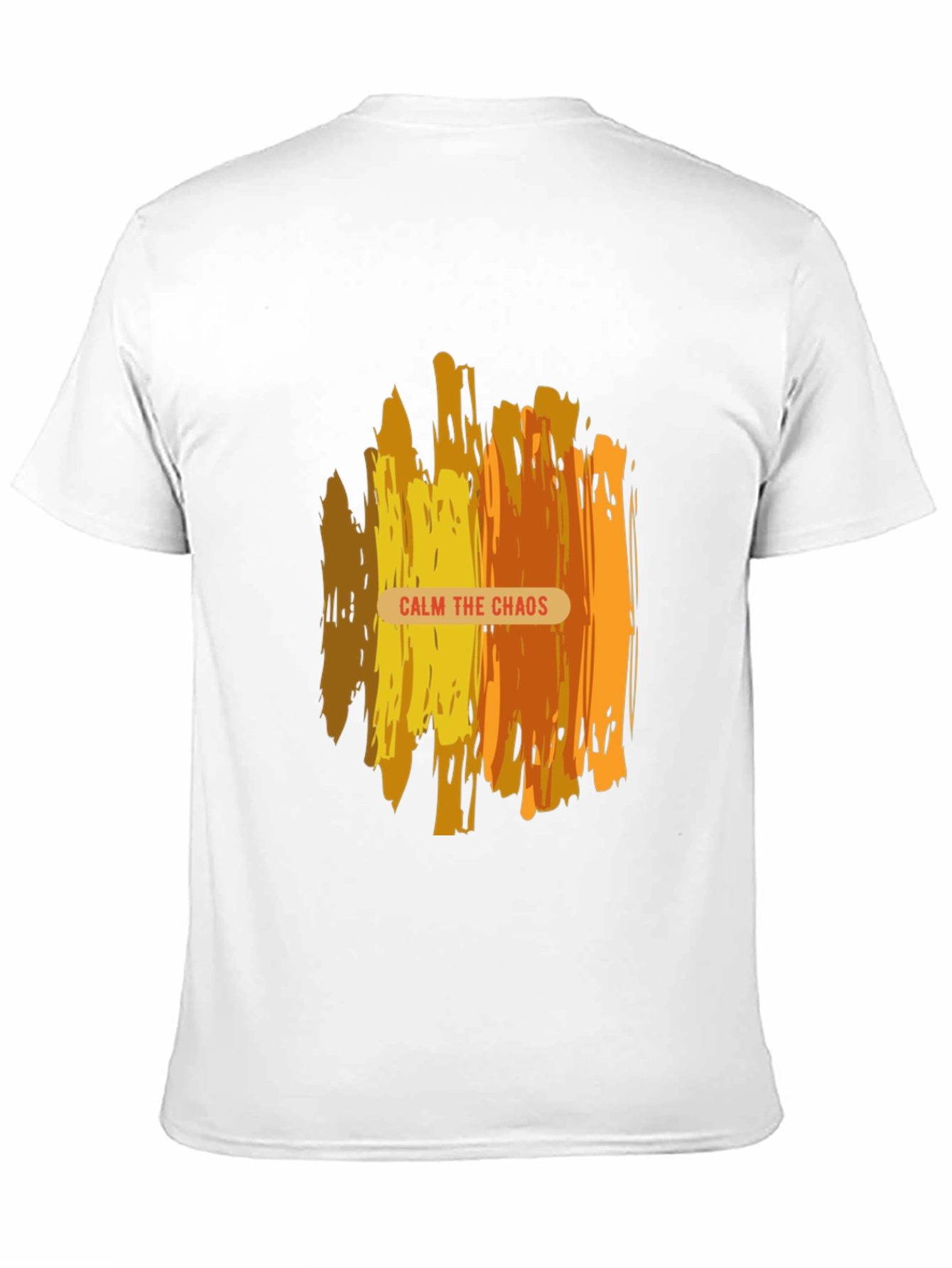 Calm the Chaos Graphic Print Black Tee