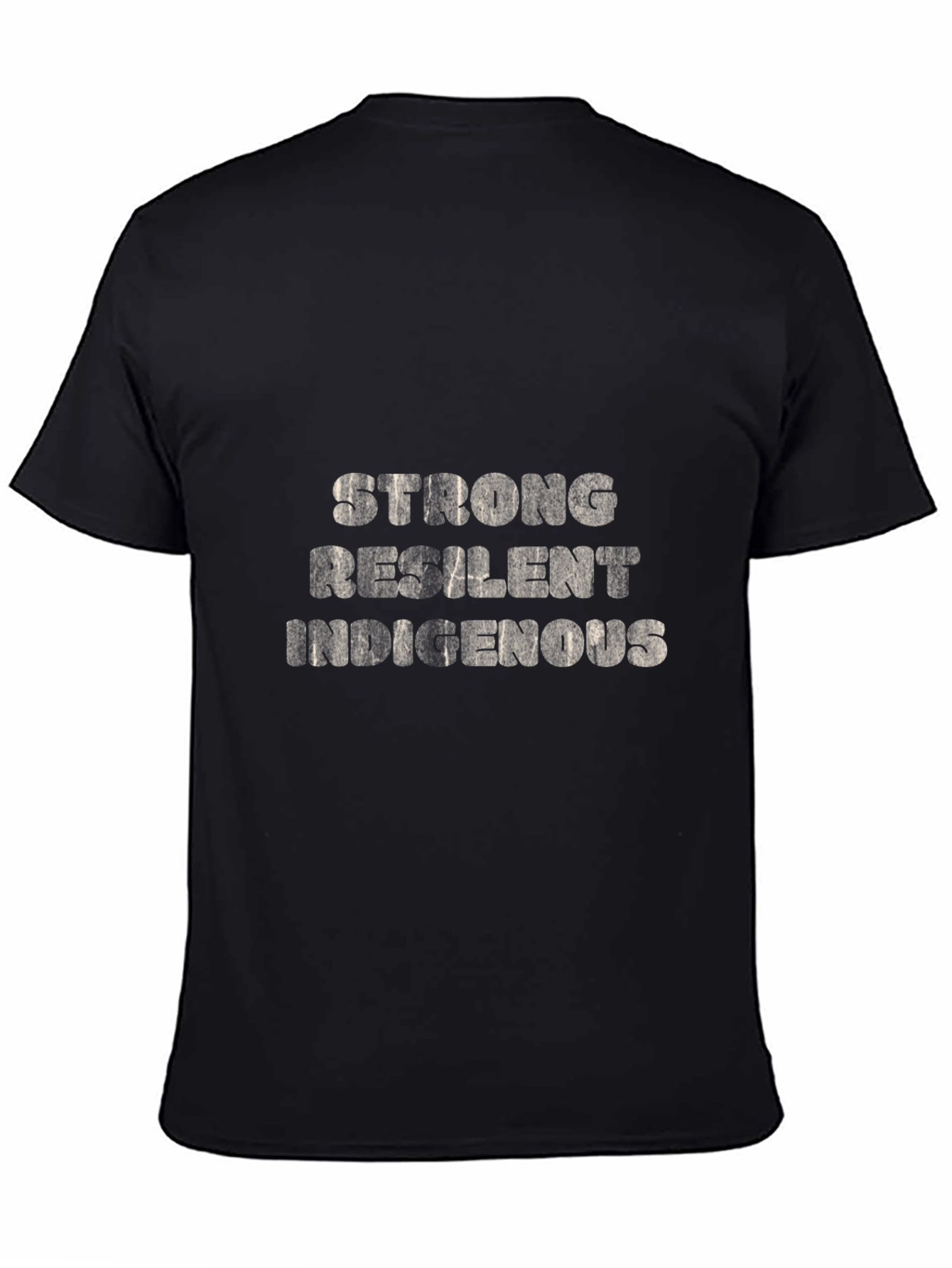 Strong Resilient Indigenous Black T-Shirt