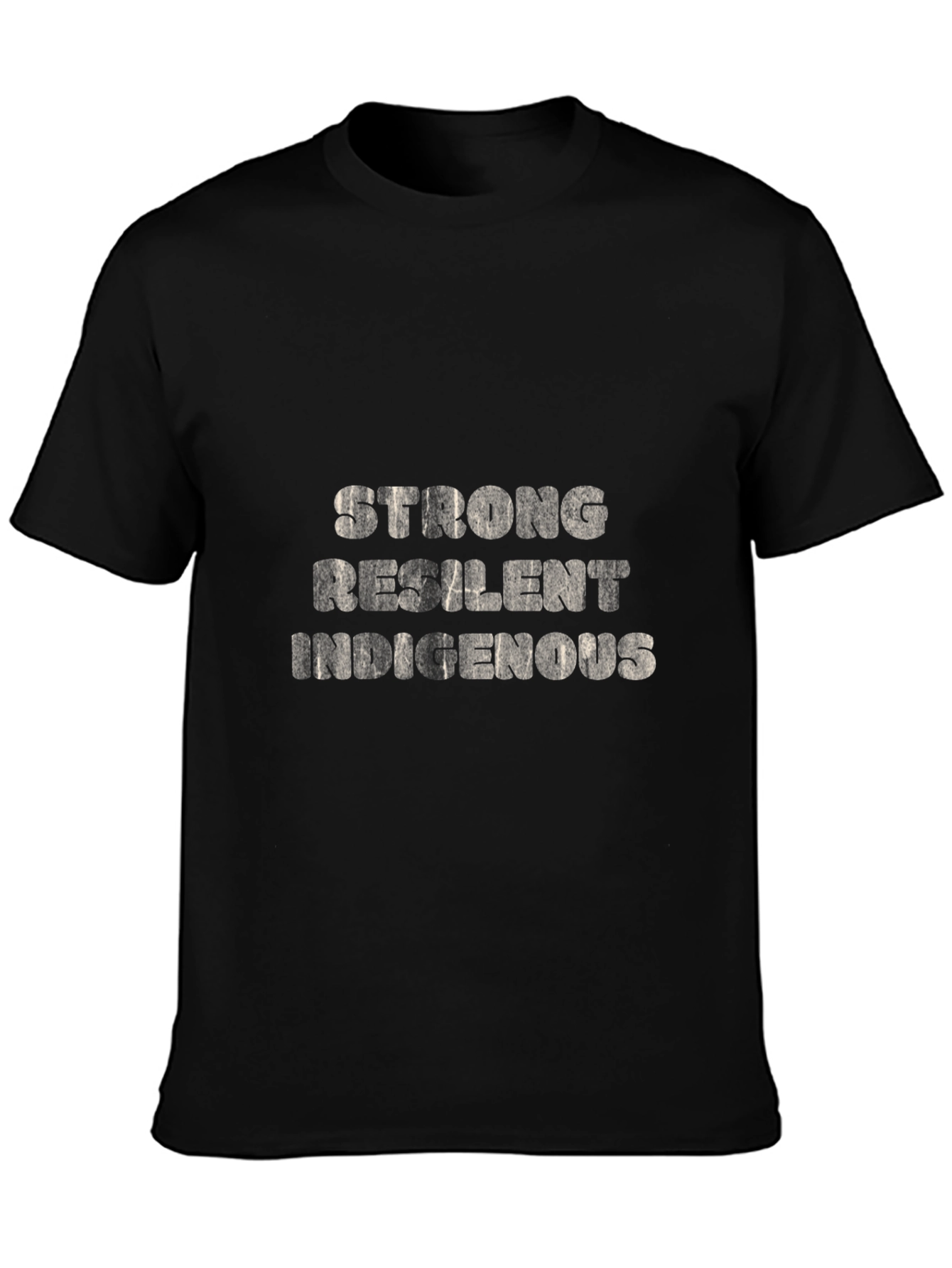 Strong Resilient Indigenous Black T-Shirt